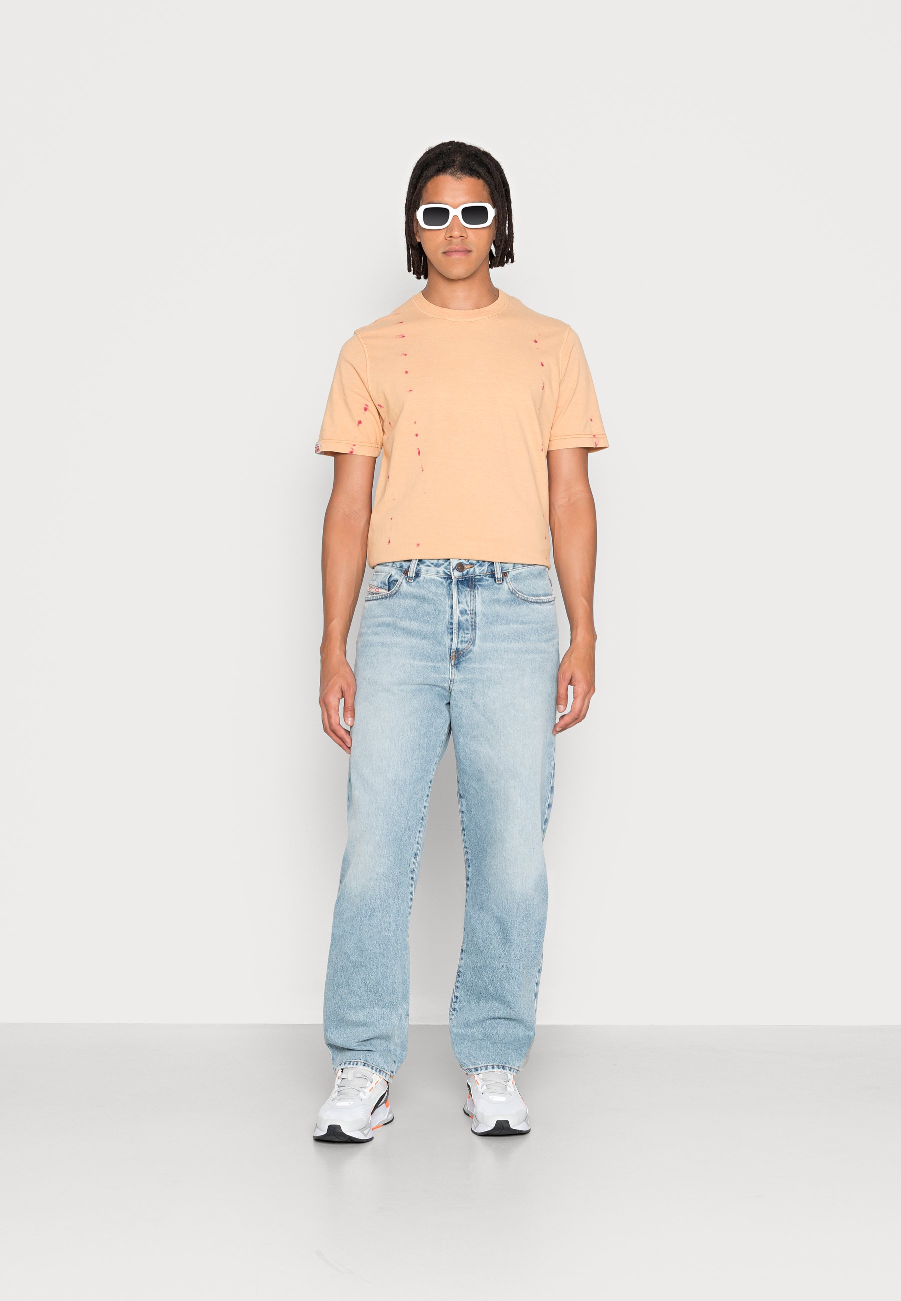 Diesel 1955 High Waist - Straight leg jeans - 09d80 01/blue denim