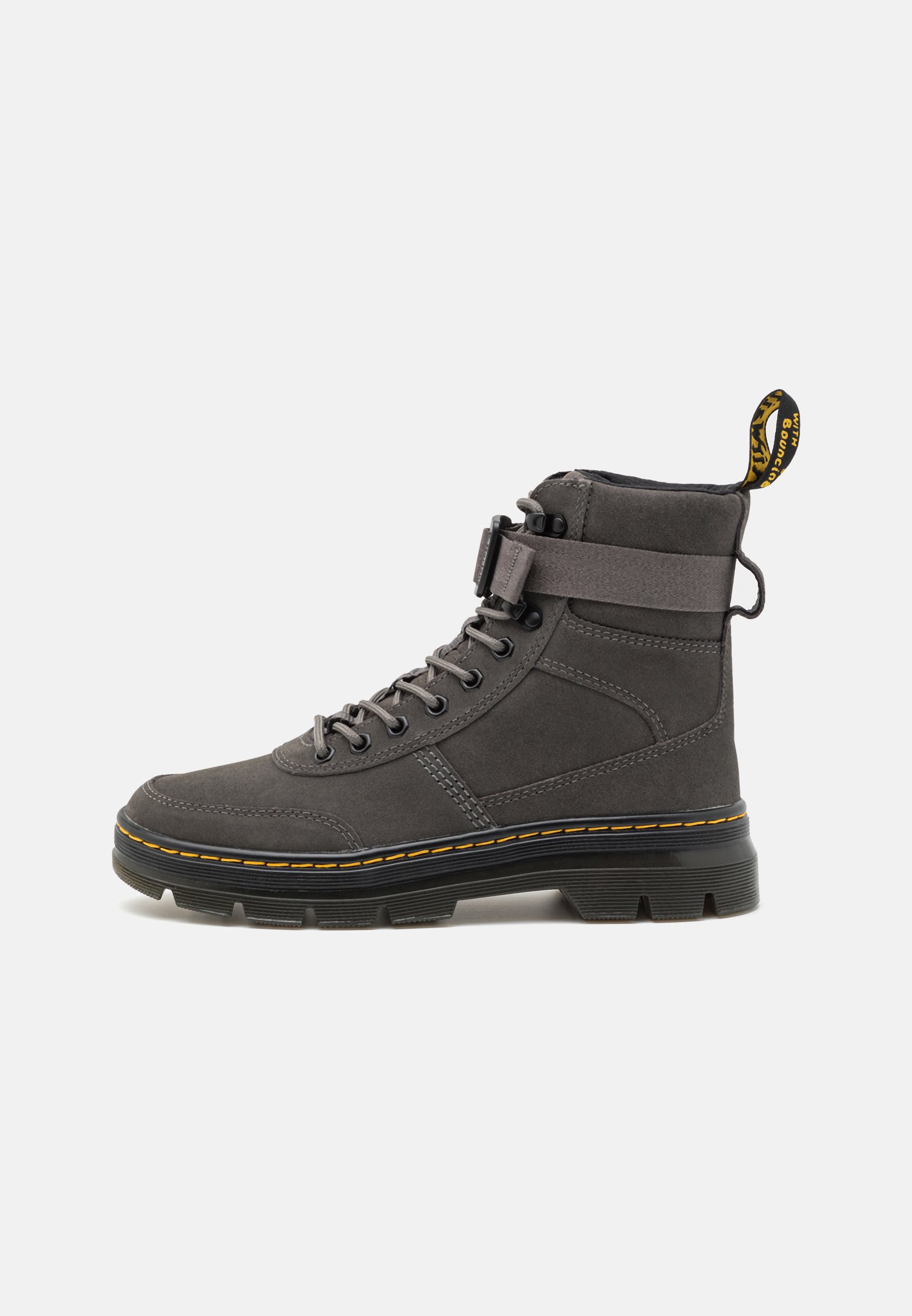 Dr. Martens COMBS TECH UNISEX - Lace-up ankle boots - gunmetal/dark grey