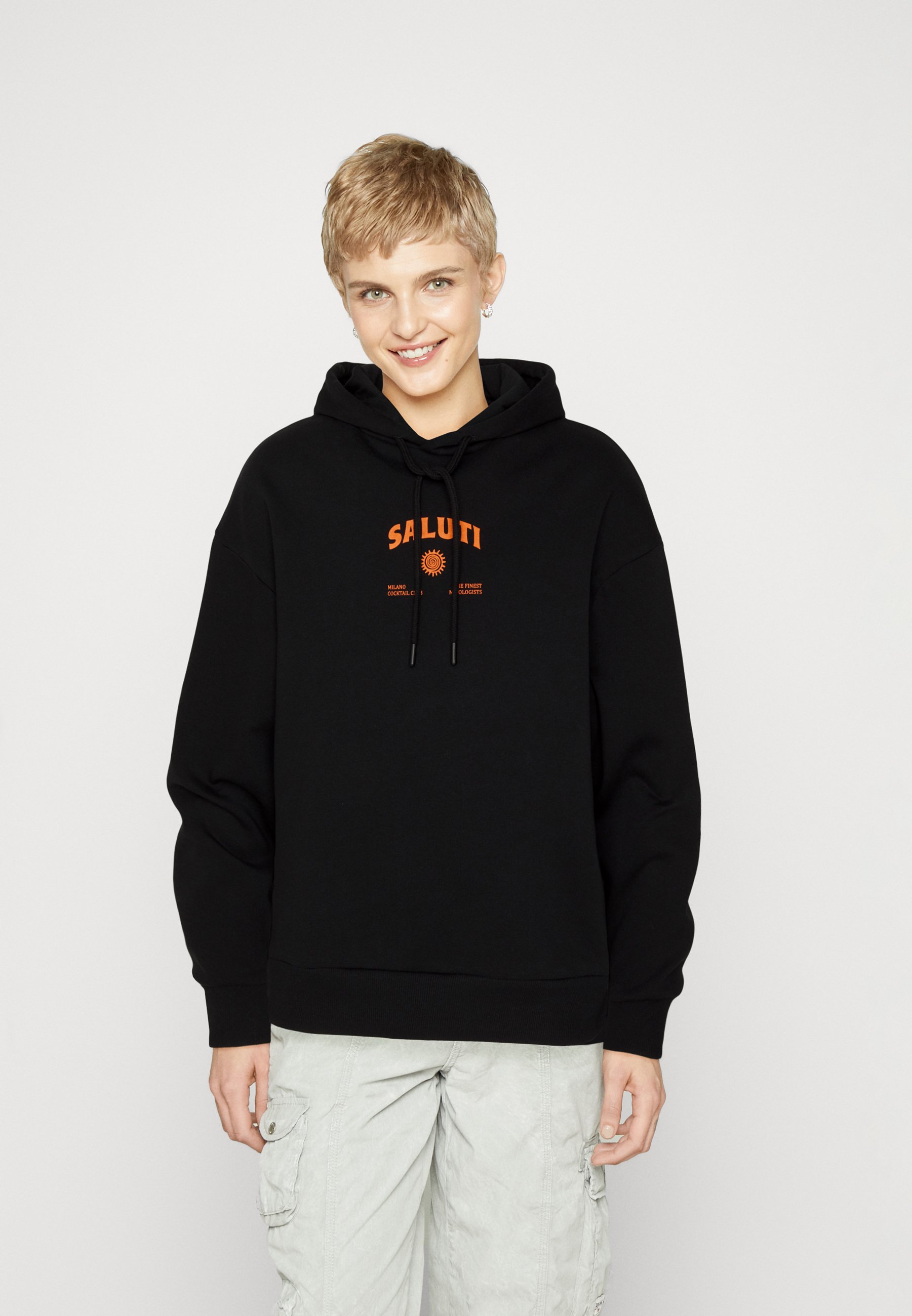 Jack &Jones JORSALUTI HOOD UNISEX - Sweatshirt - black