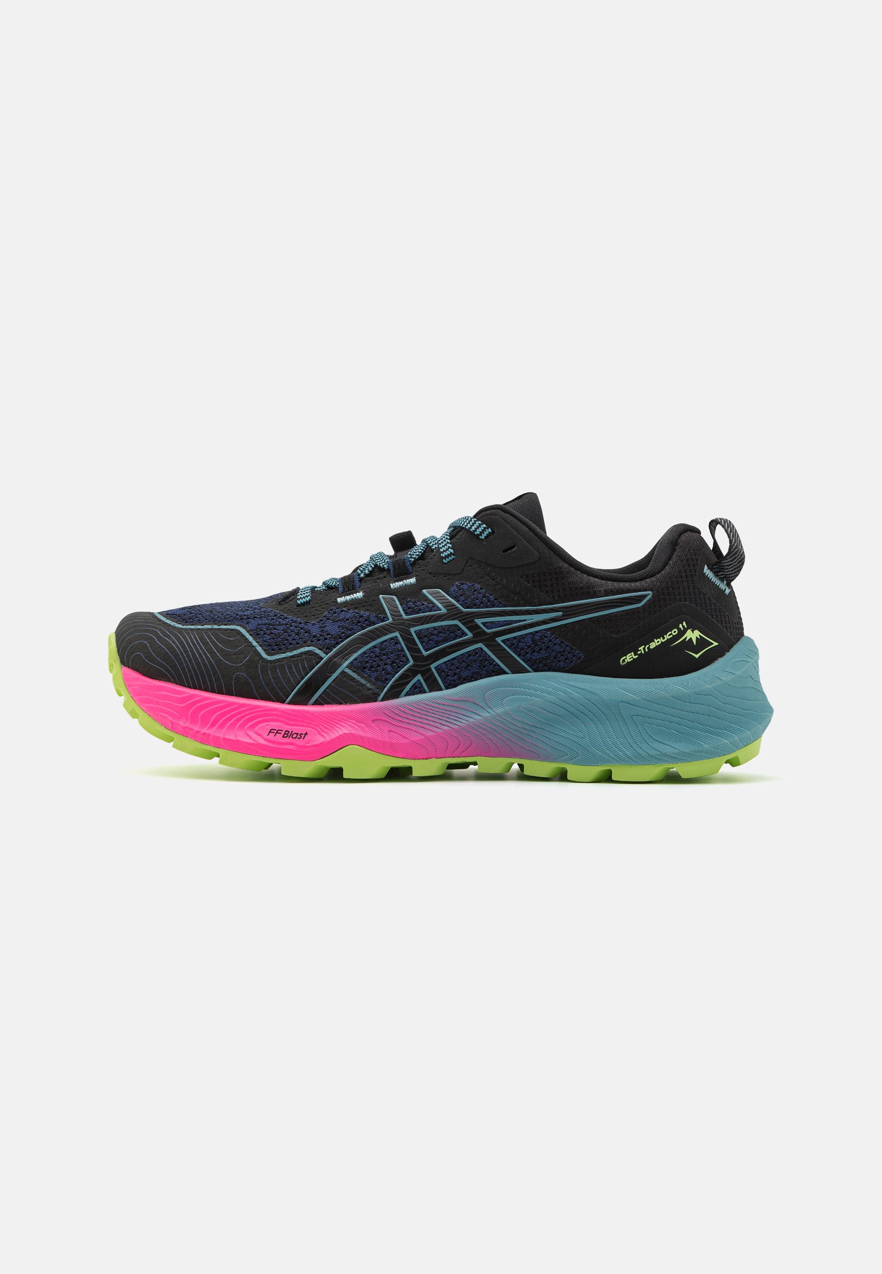ASICS GEL TRABUCO 11 - Trail running shoes - black/gris blue/black