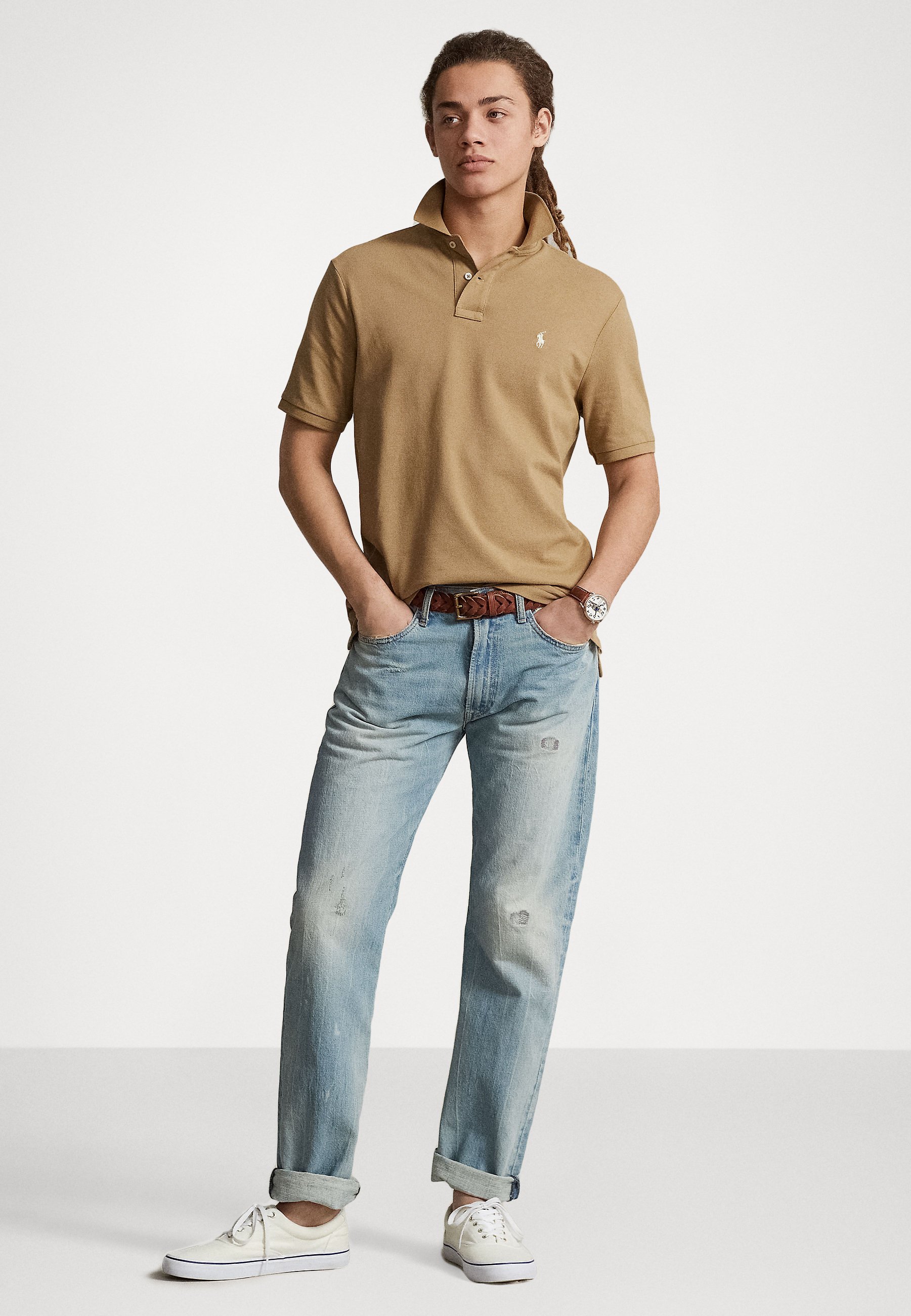 Polo Ralph Lauren SHORT SLEEVE - Polo shirt - cafe tan/beige