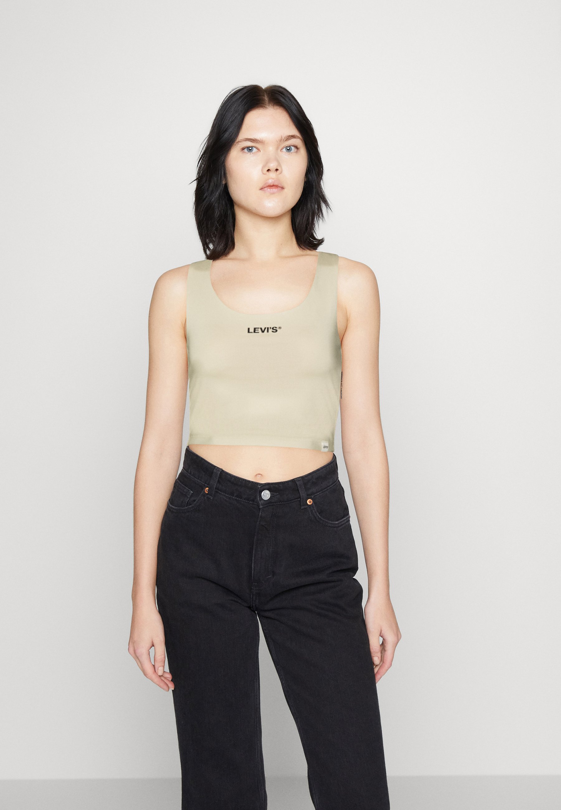 Levi's® GRAPHIC RACER HALF TANK - Top - pebble/camel