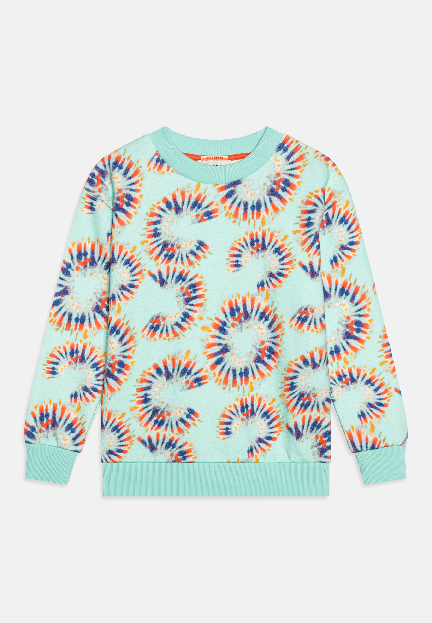 Scotch & Soda ALL OVER PRINTED CREWNECK UNISEX - Sweatshirt - light blue