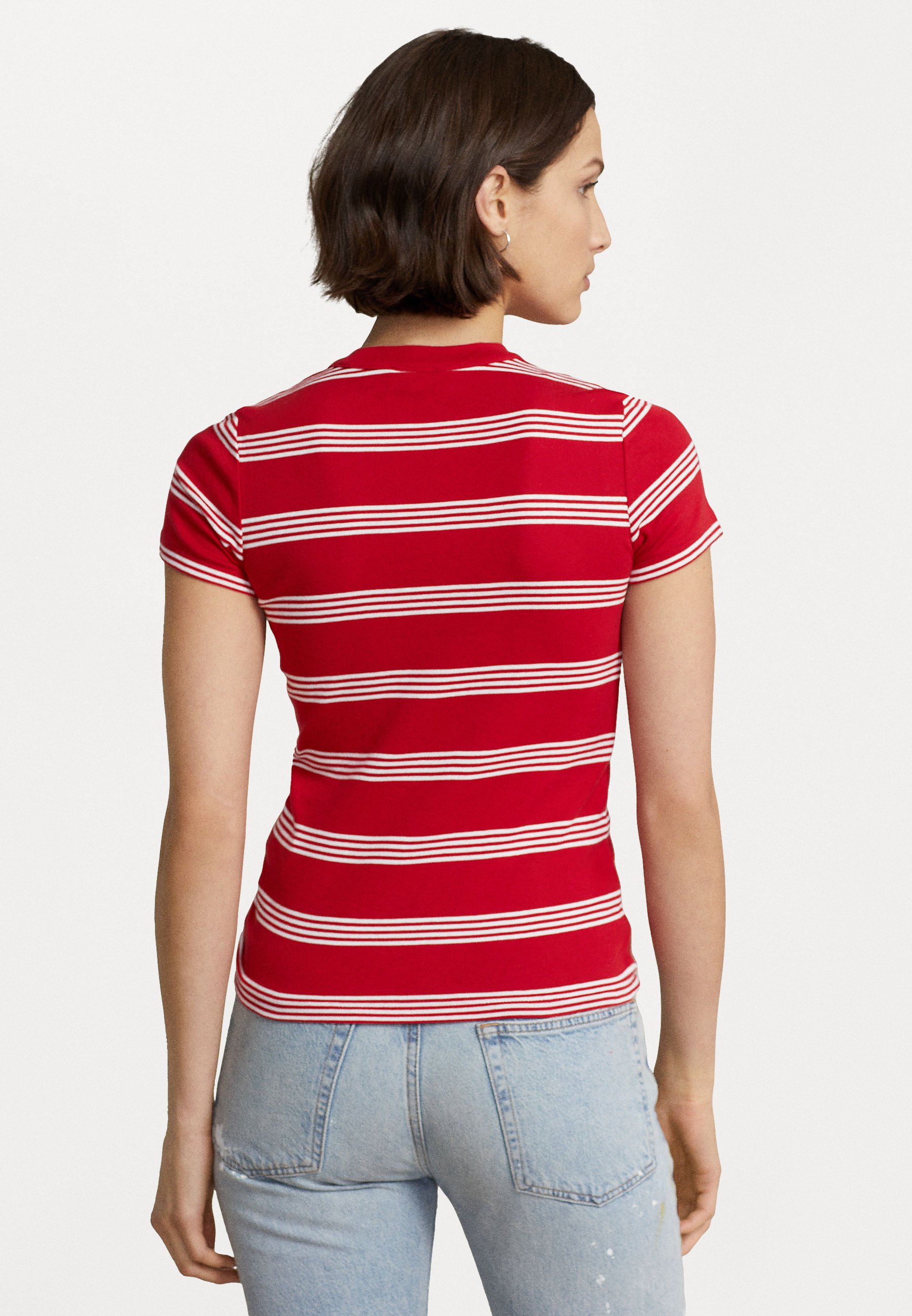 Polo Ralph Lauren SHORT SLEEVE - Print T-shirt - red/white/red