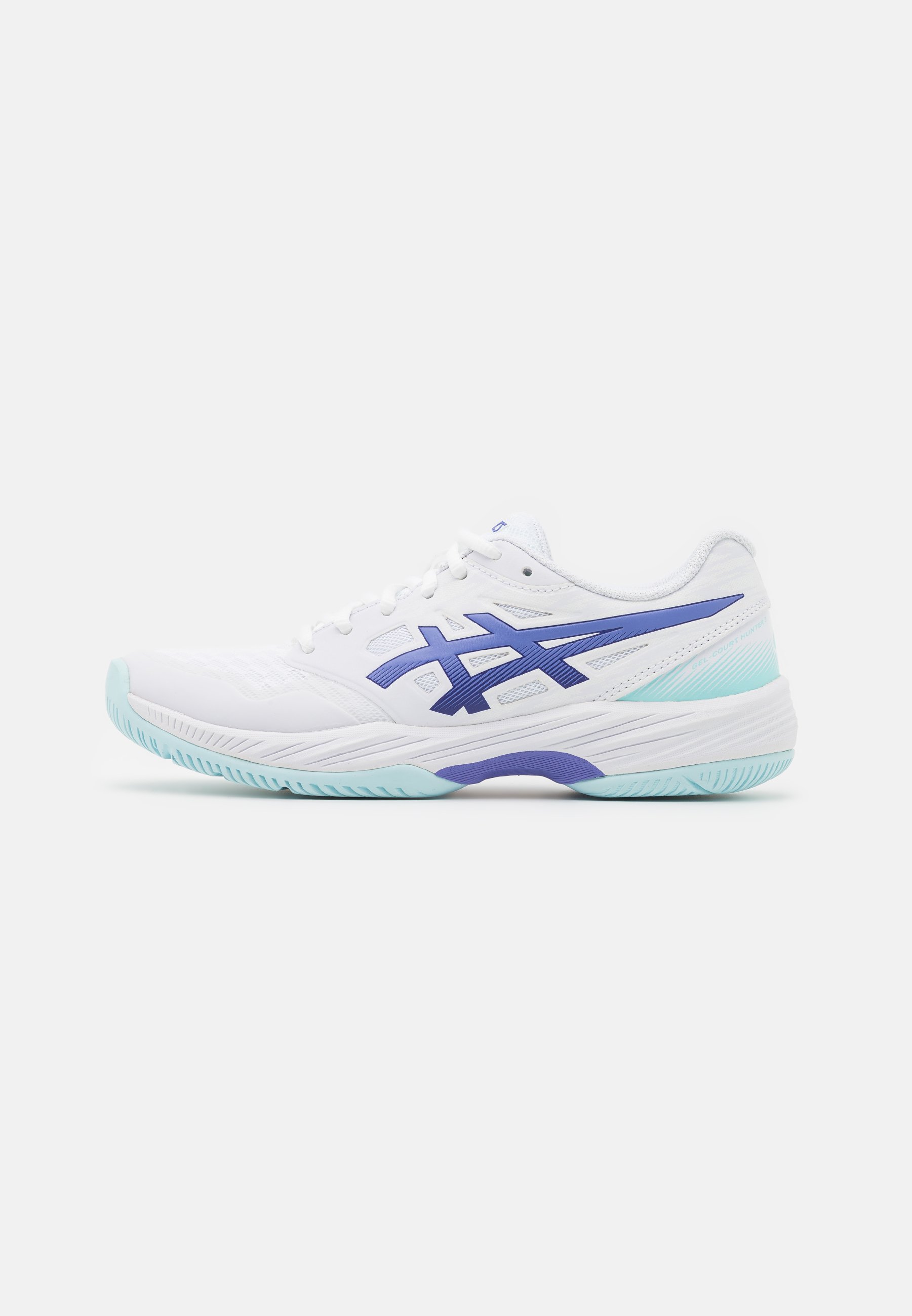 ASICS GEL-COURT HUNTER 3 - Handball shoes - white/blue violet/white