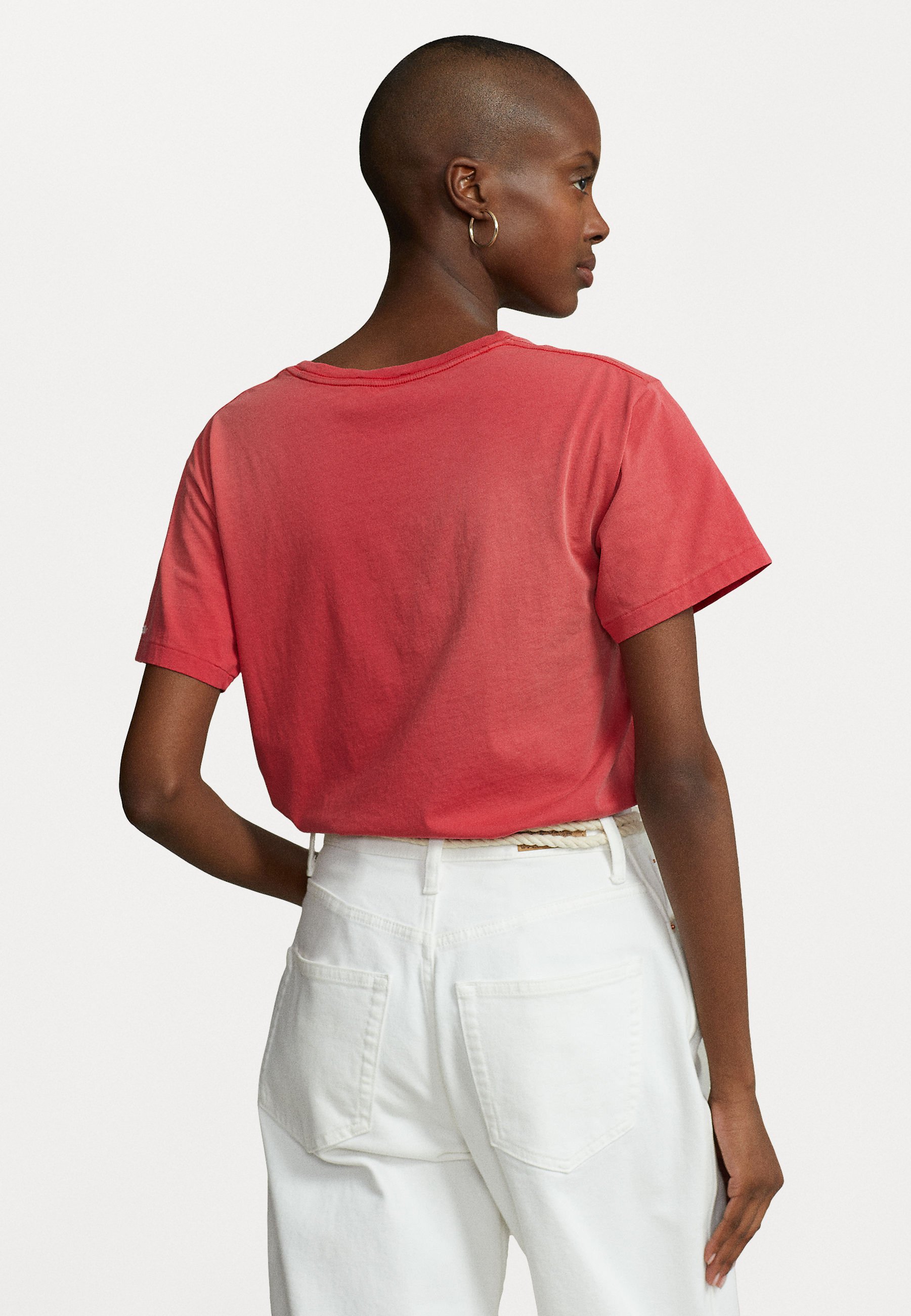 Polo Ralph Lauren PRIDE TEE SHORT SLEEVE - Print T-shirt - sunrise red/red