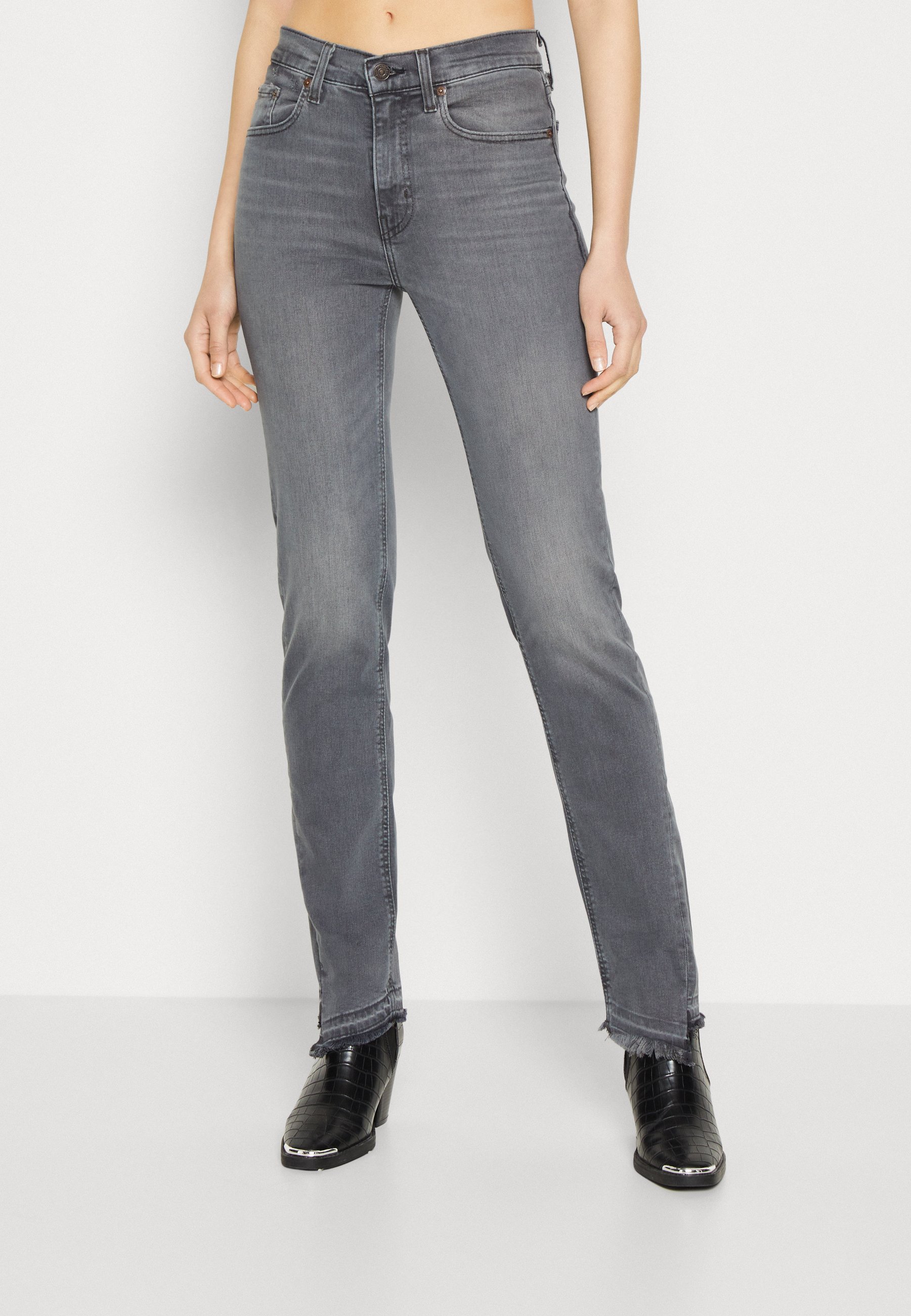 Levi's® 724™ TWISTED INSEAM - Straight leg jeans - where are my keys/black denim
