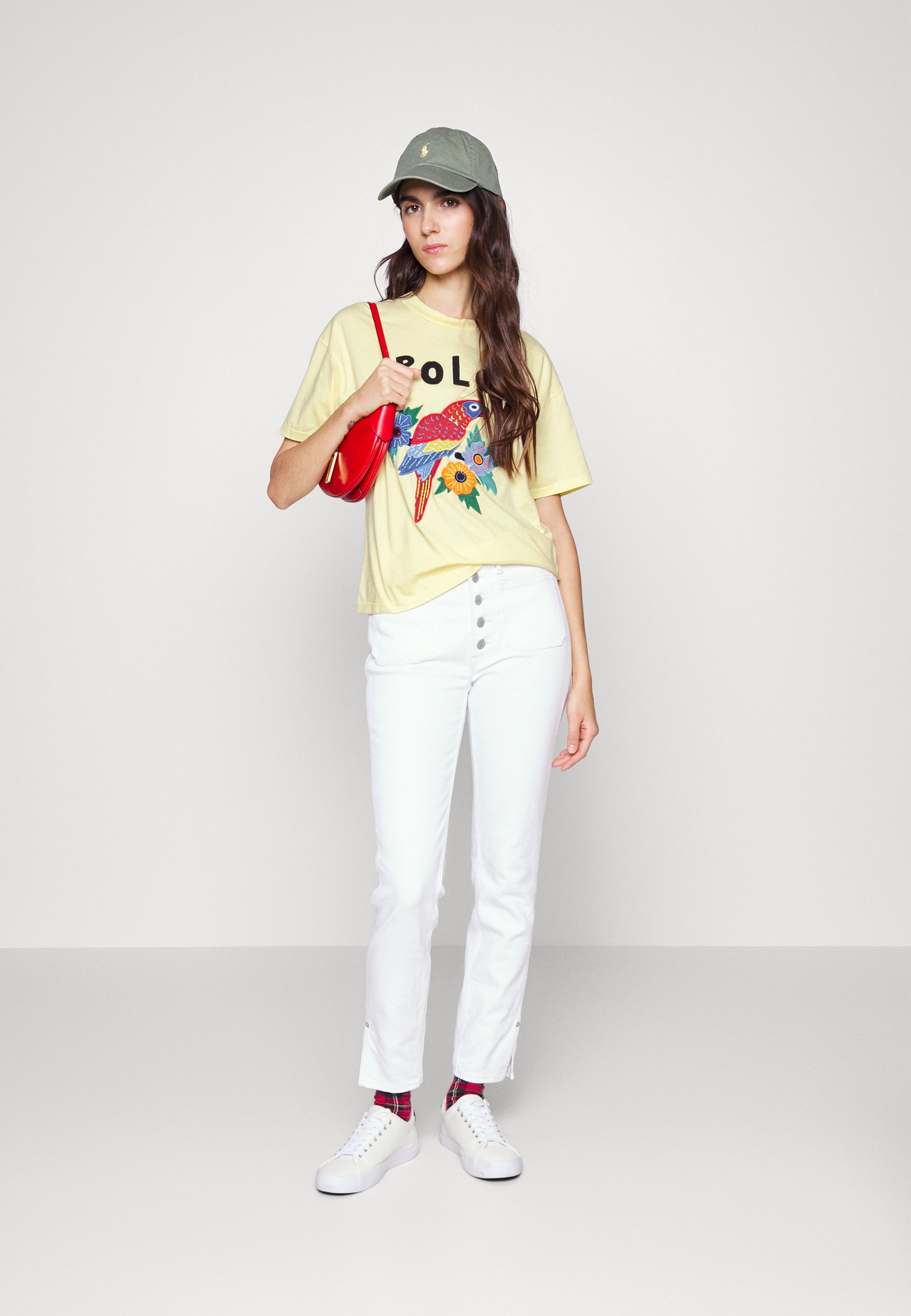 Polo Ralph Lauren PARROT SHORT SLEEVE - Print T-shirt - yellow