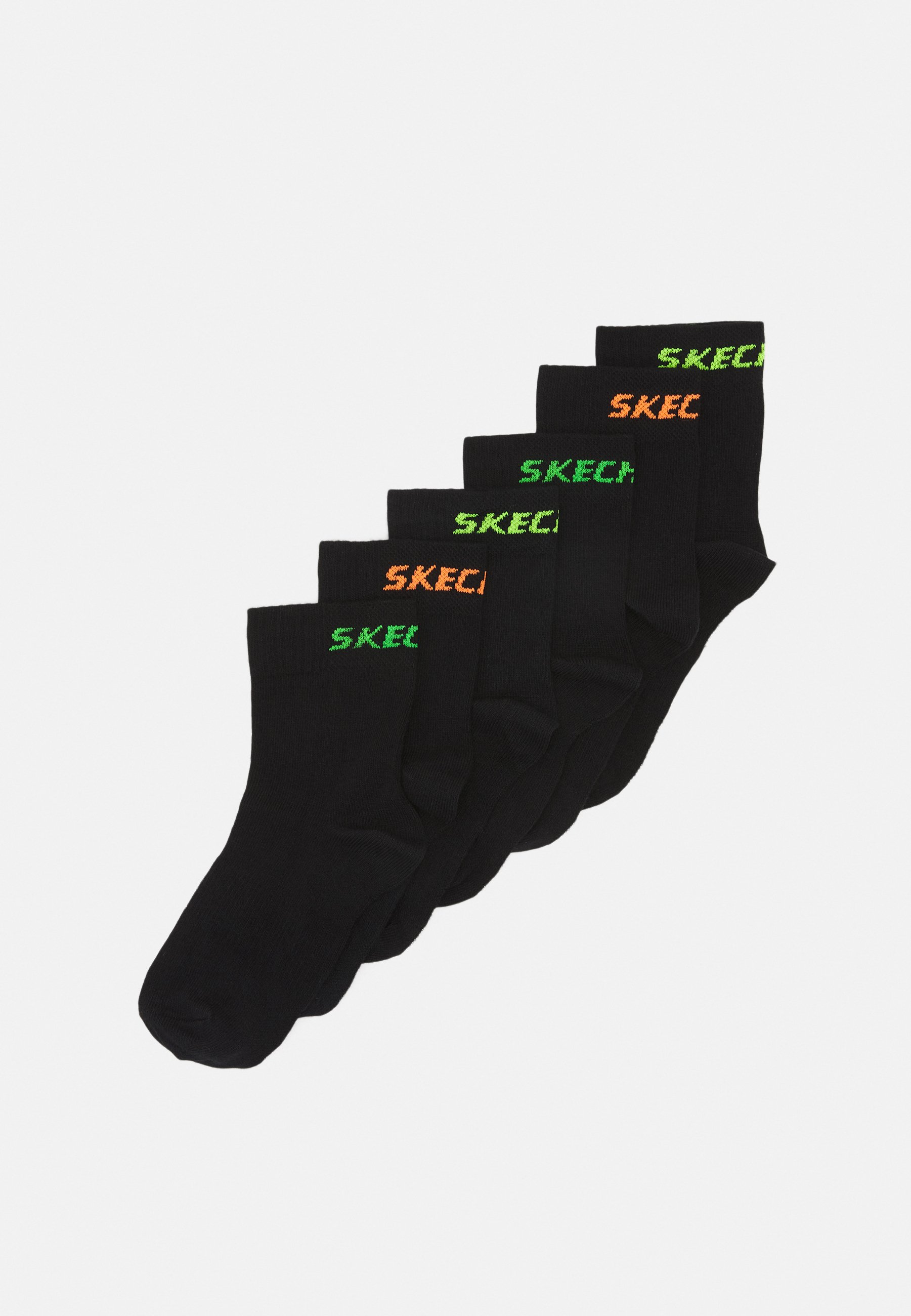 Skechers ONLINE BOYS VENTILATION SOCKS 6 PACK - Socks - black