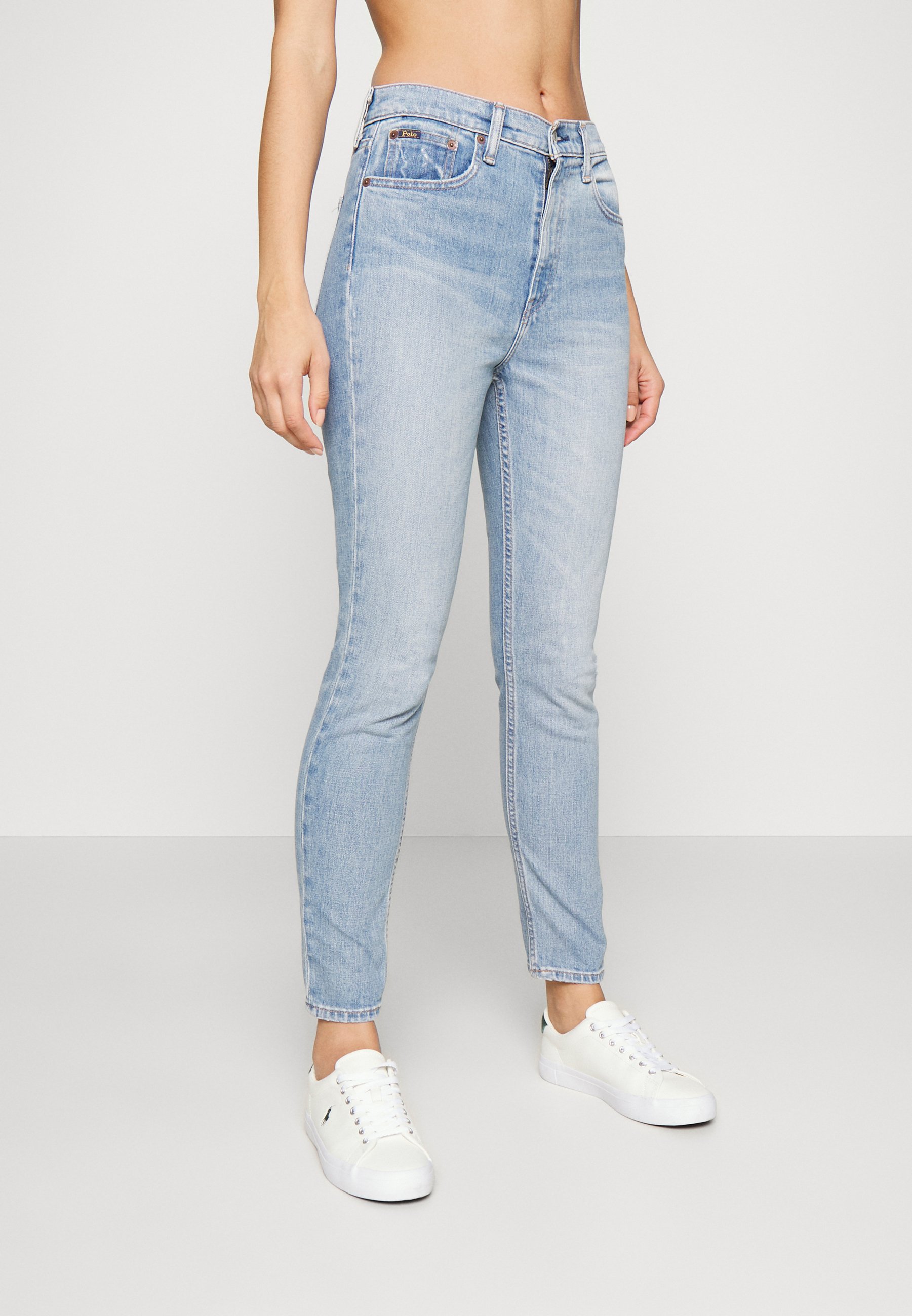 Polo Ralph Lauren HIGH RISE SKINNY ANKLE - Jeans Skinny Fit - gwyneth wash/blue