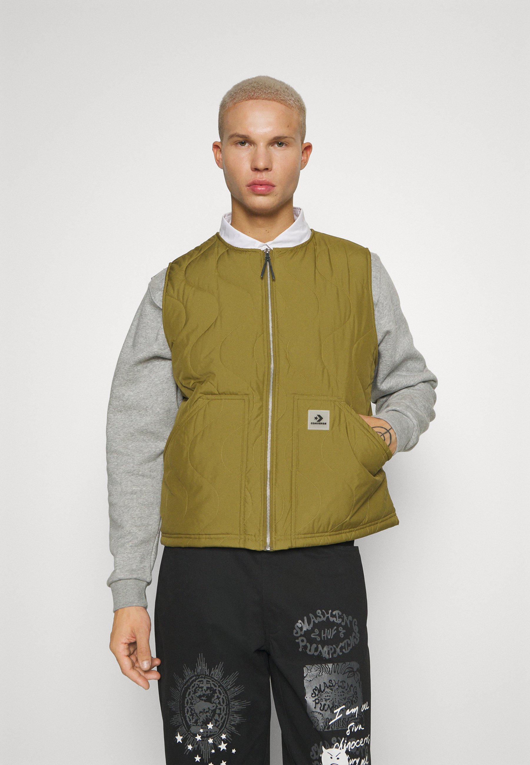 Converse PADDED VEST - Waistcoat - cosmic turtle/khaki