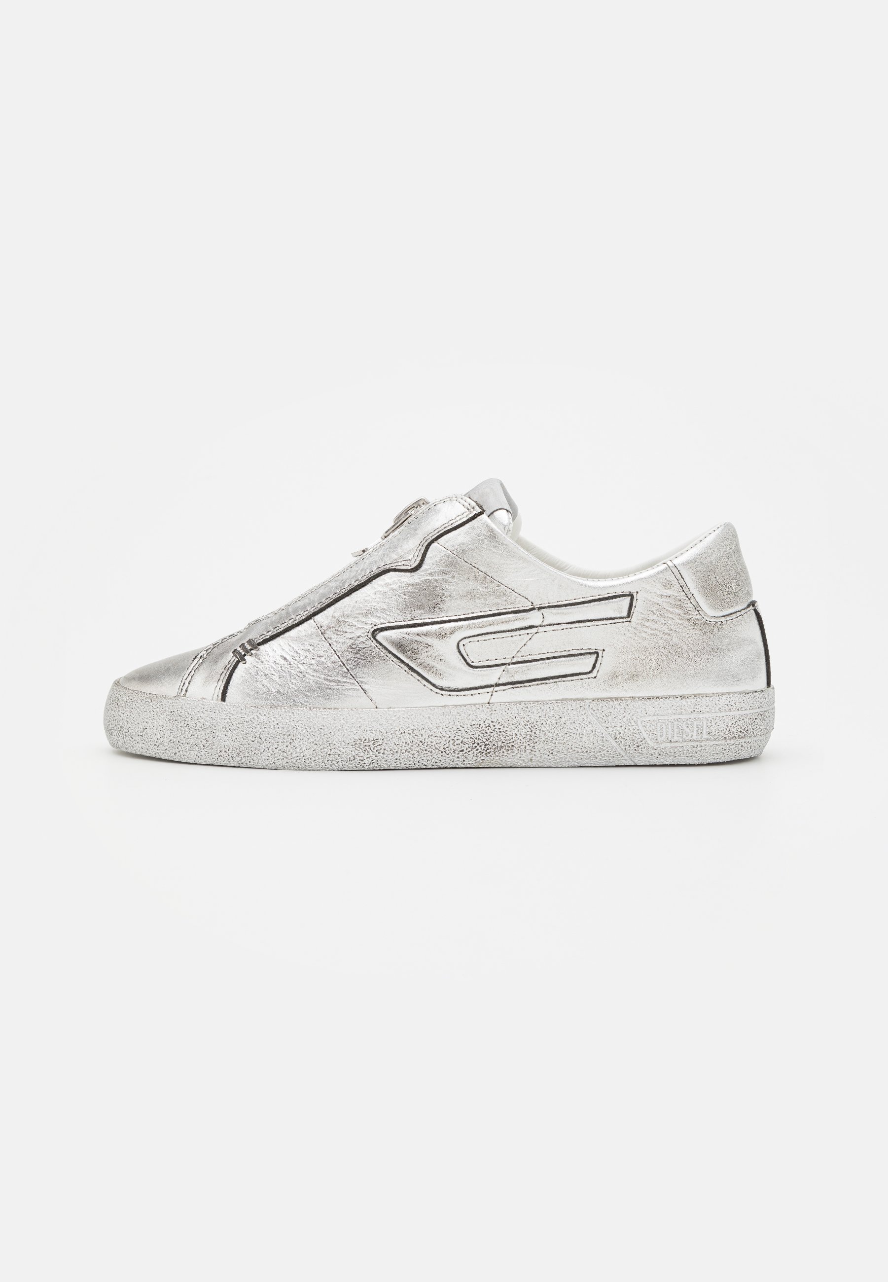 Diesel S-LEROJI ZIP LOW W - Trainers - silver/silver-coloured