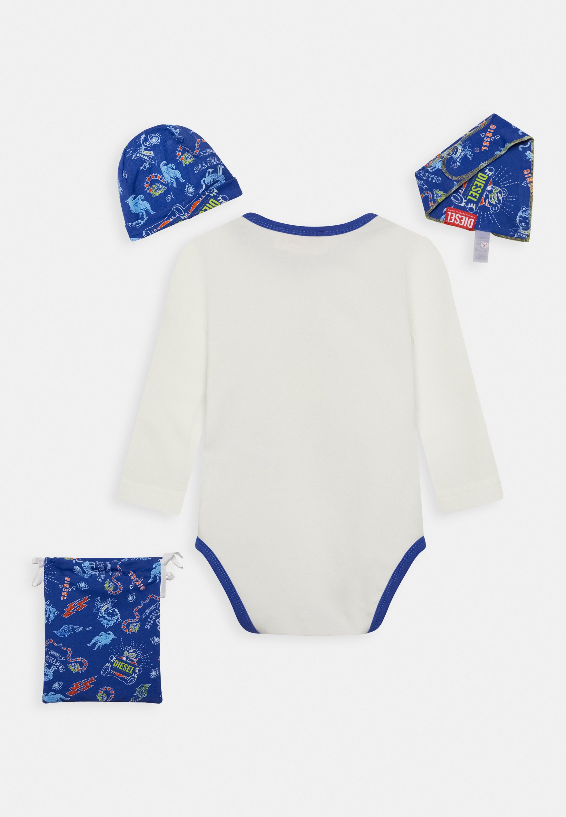 Diesel UMPYBOX UNISEX SET - Long sleeved top - surf the web/blue