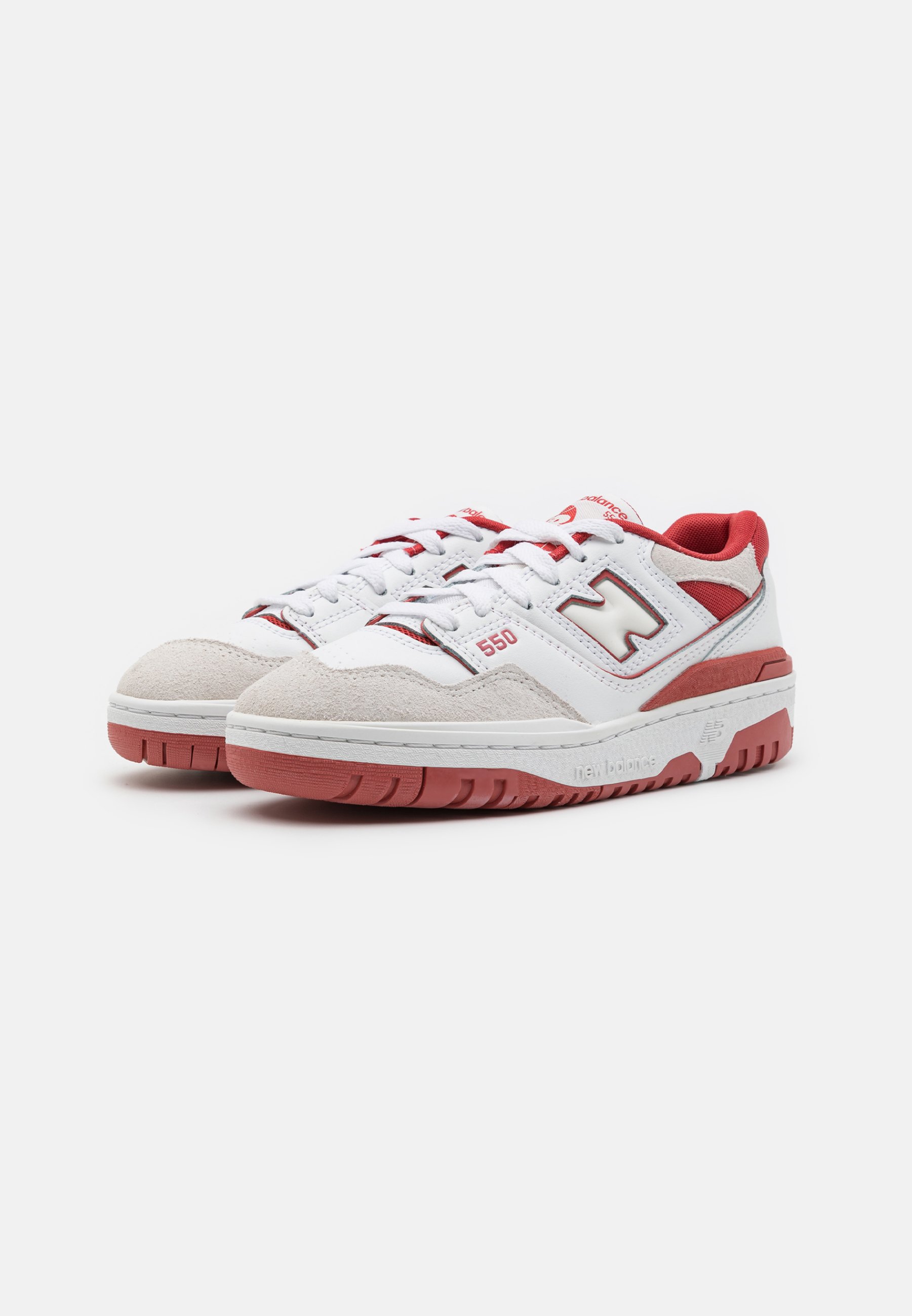 NB 550 UNISEX - Trainers - white/red/white
