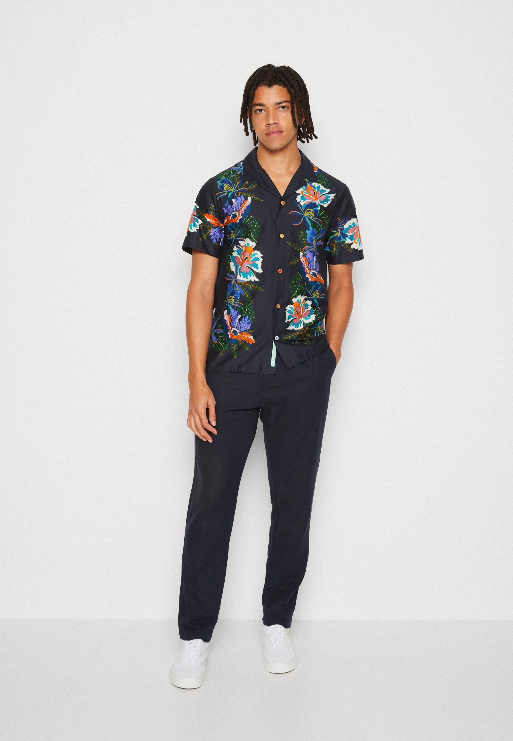 Scotch & Soda VOILE SHIRT - Shirt - border flower/multi-coloured