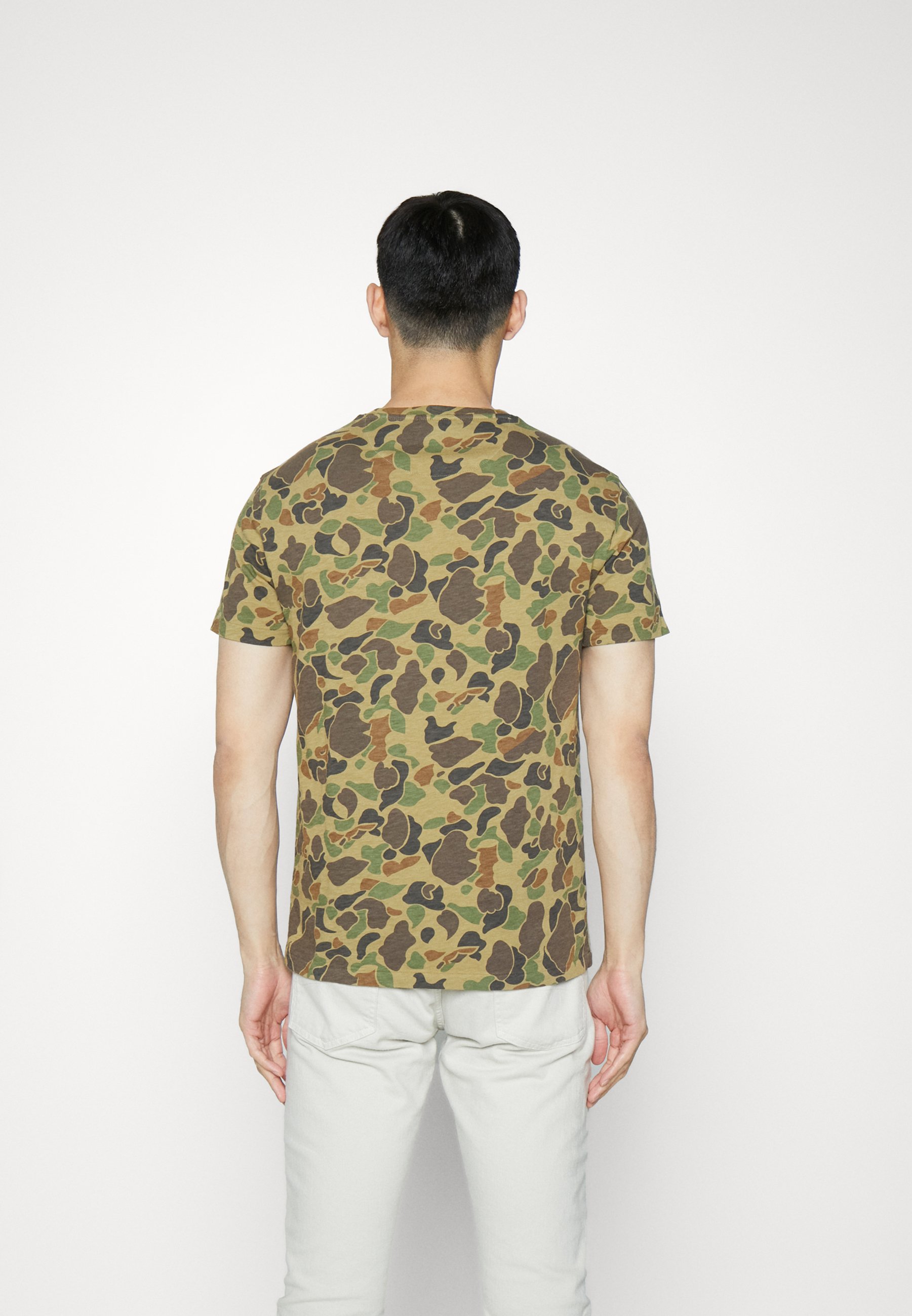 Polo Ralph Lauren SHORT SLEEVE - Print T-shirt - frog camo/dark green