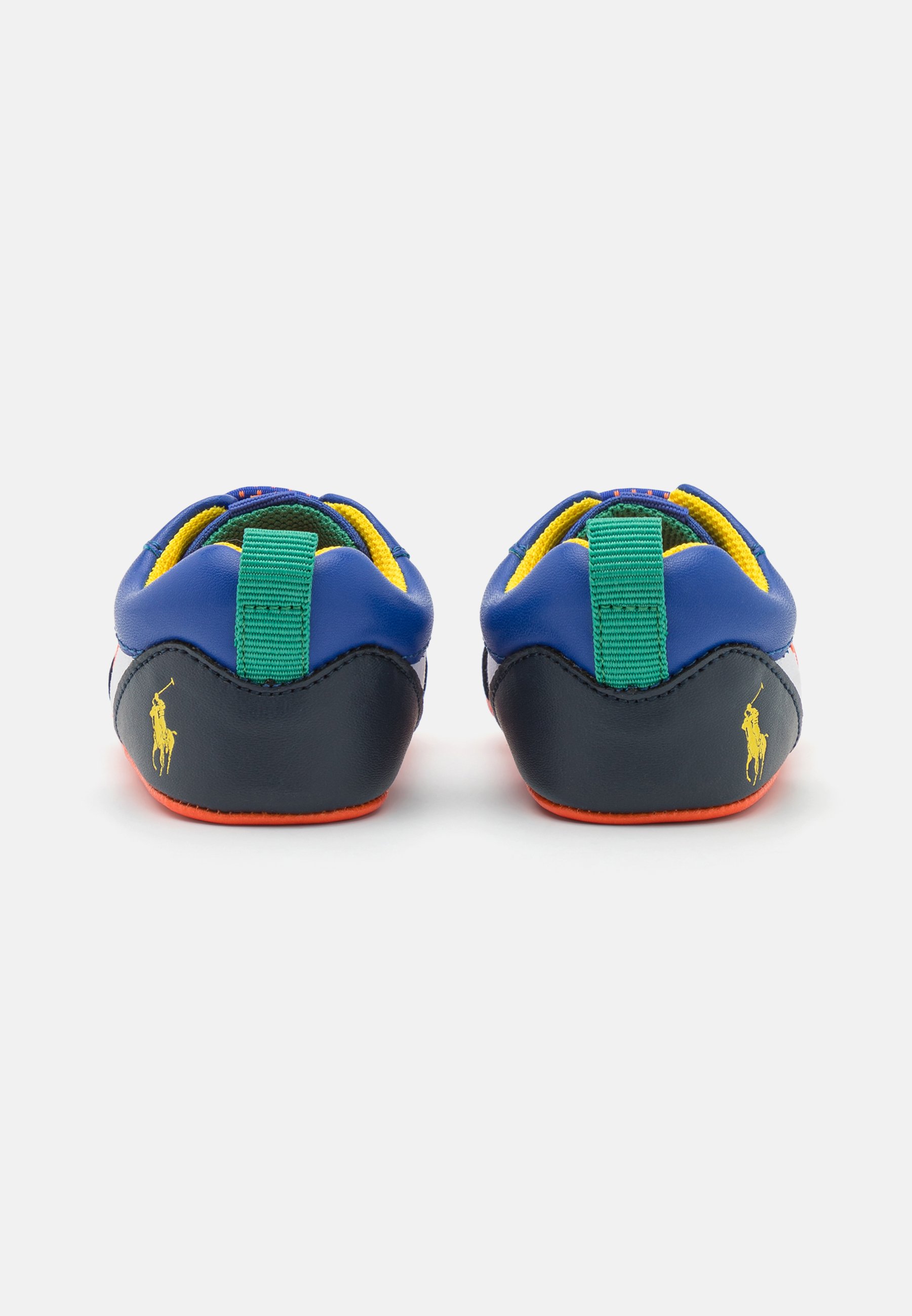 Polo Ralph Lauren TECH RACER LAYETTE UNISEX - First shoes - white/navy/yellow/multi-coloured