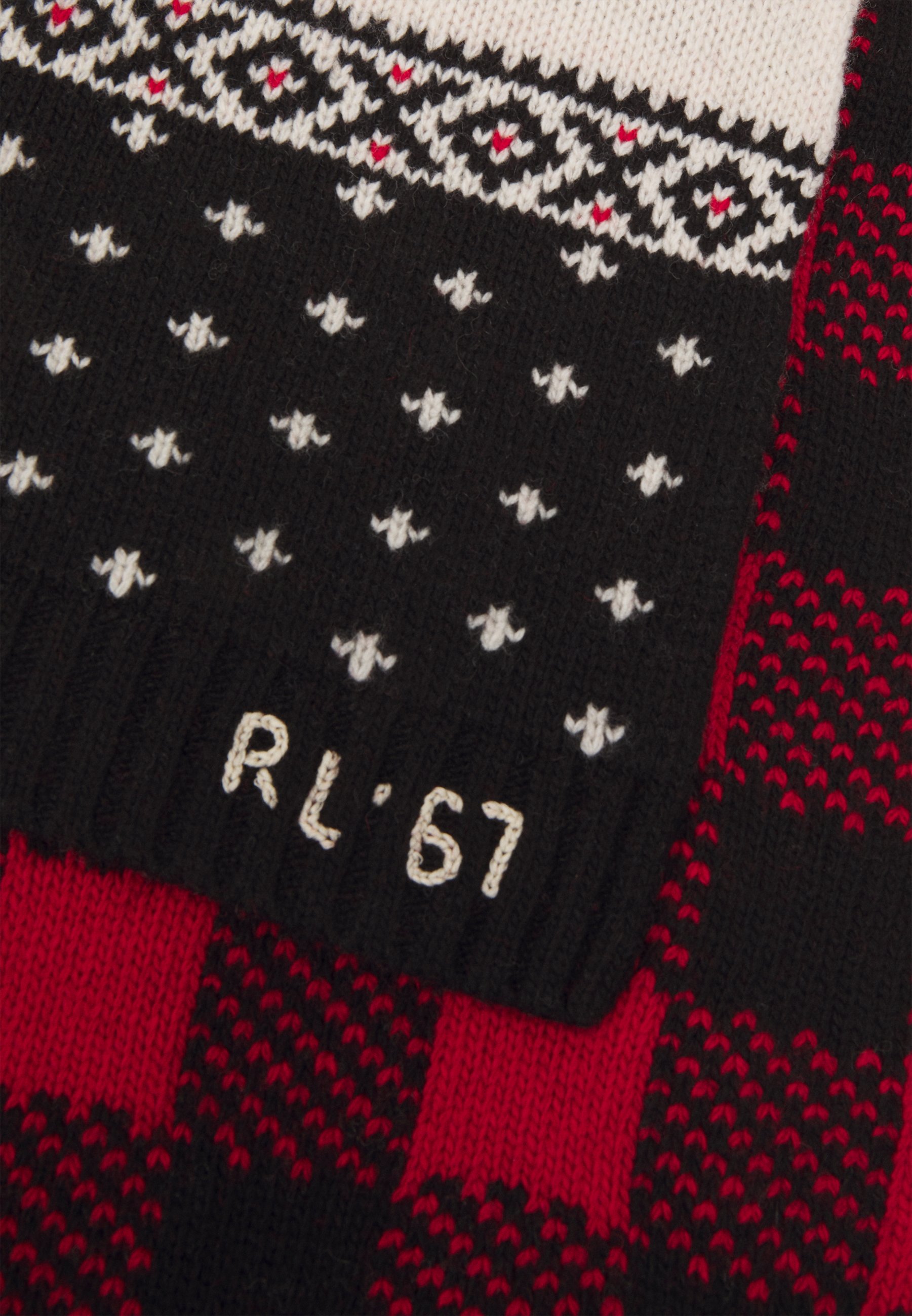 Polo Ralph Lauren WINTER SCARF UNISEX - Scarf - red/black/multi-coloured