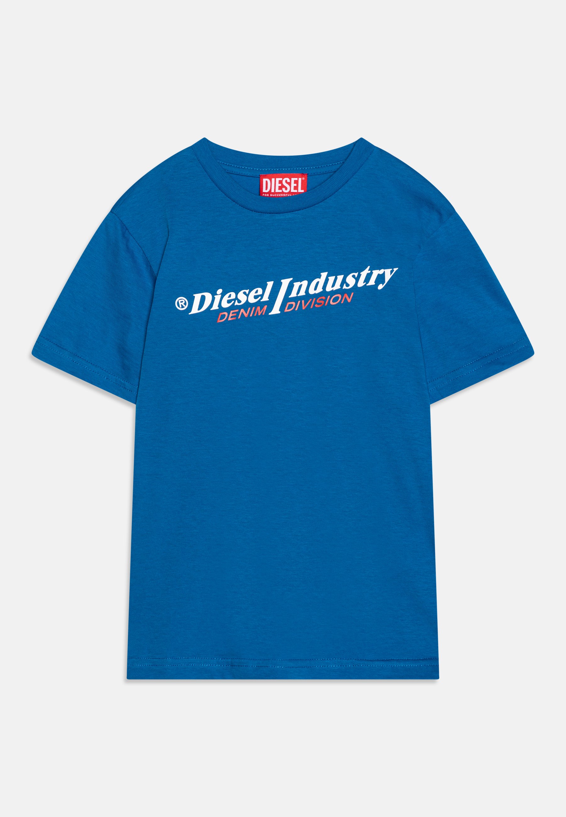 Diesel TDIEGORIND - Print T-shirt - princess blue/royal blue