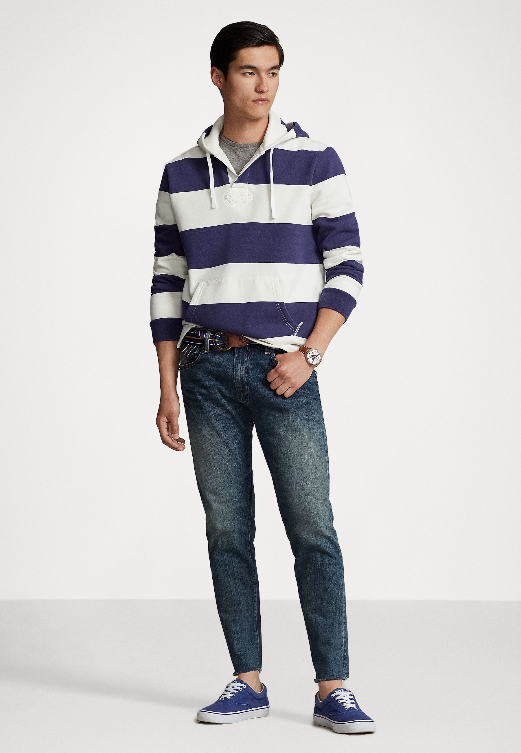 Polo Ralph Lauren SULLIVAN  FULL LENGTH - Slim fit jeans - rivera raw hem/blue