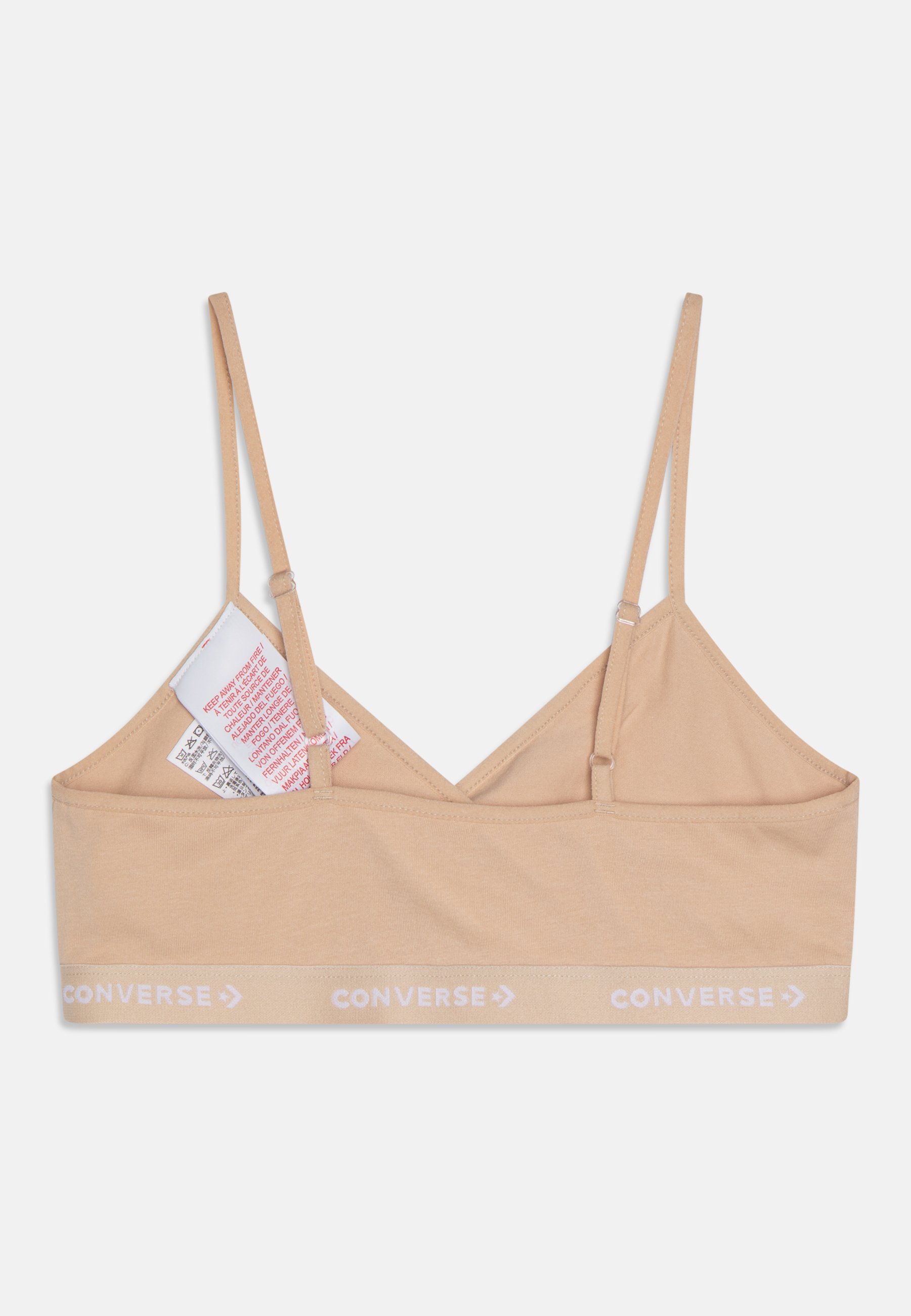 Converse TRIANGLE BRALLETE 2 PACK - Bustier - light cream/white