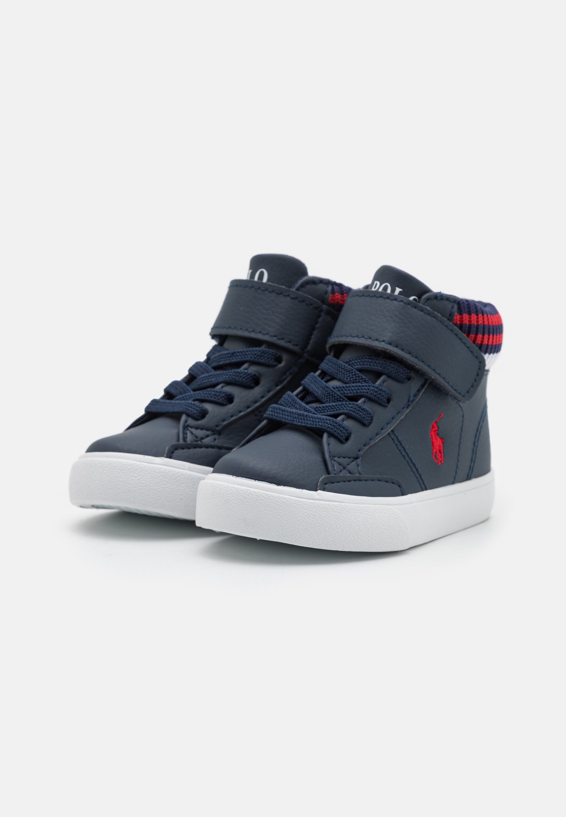 Polo Ralph Lauren THERON  - High-top trainers - navy/red/dark blue