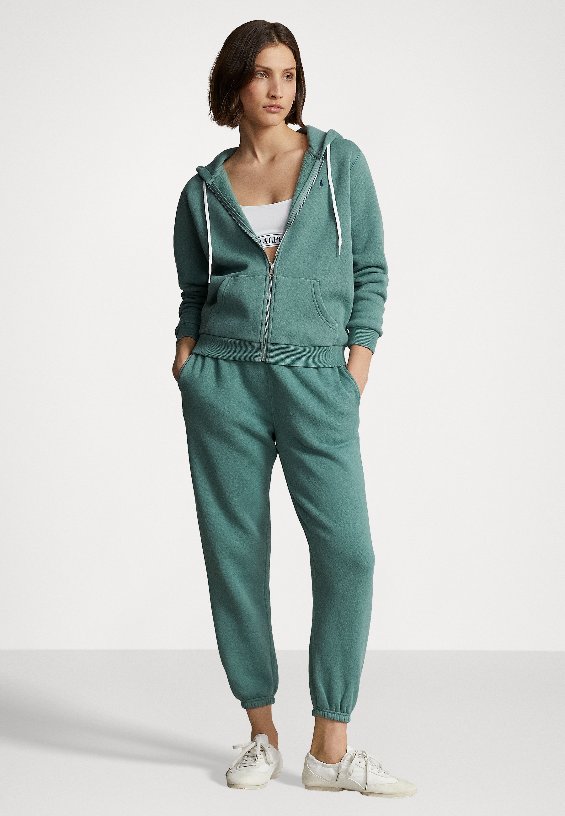 Polo Ralph Lauren LONG SLEEVE - Zip-up sweatshirt - hampton green/green