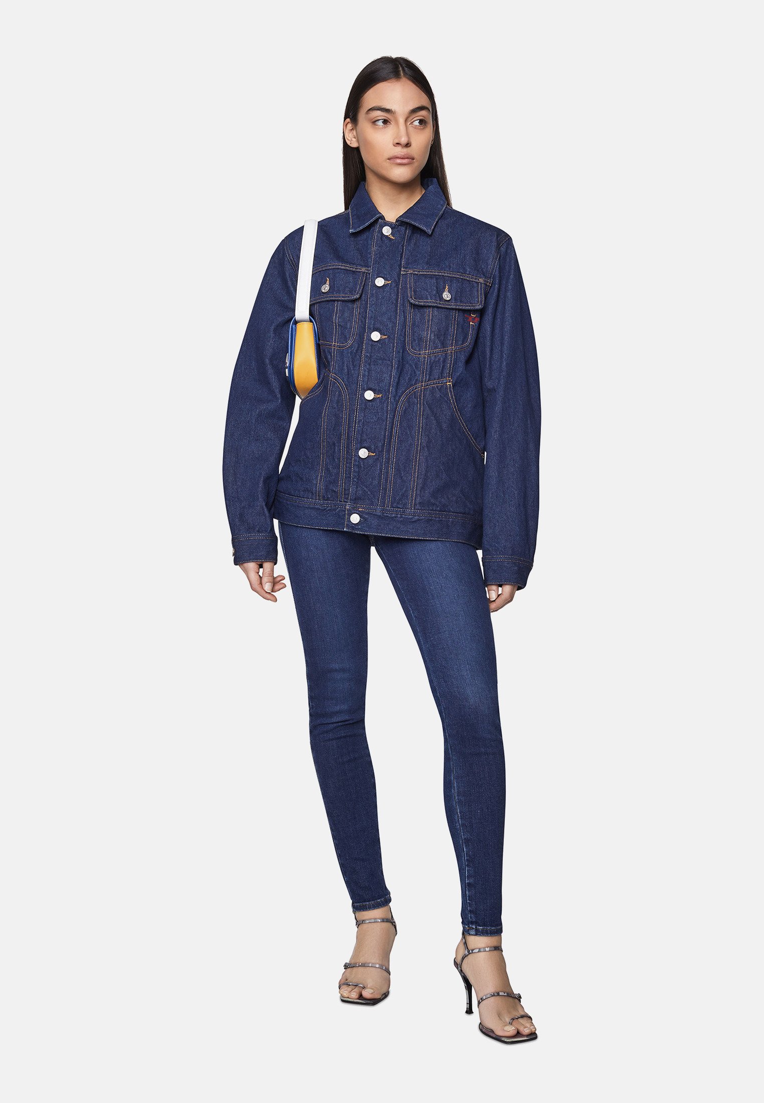 Diesel Jeans Skinny Fit - dark blue/blue-black denim