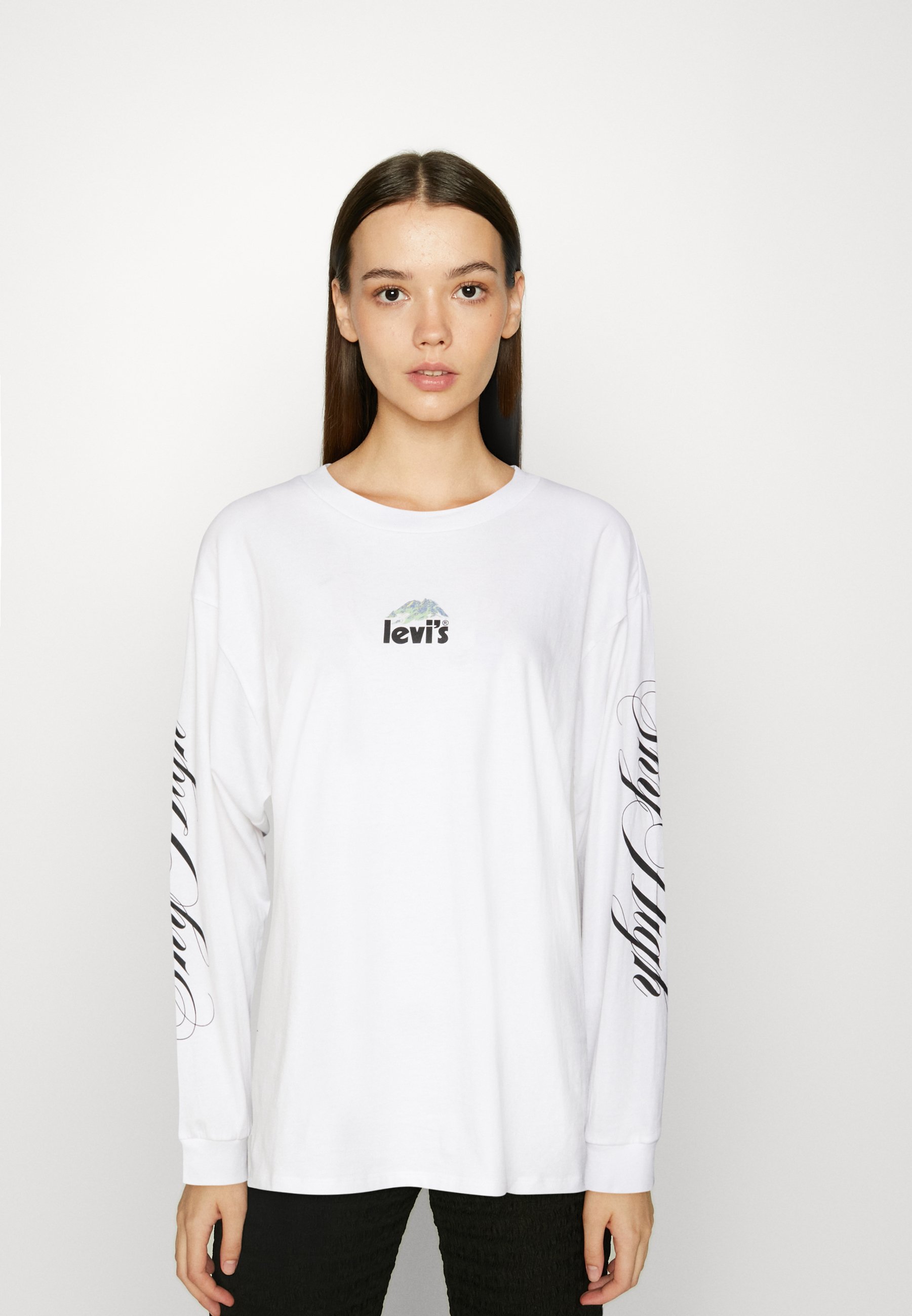 Levi's® GRAPHIC REESE TEE - Long sleeved top - bright white/white