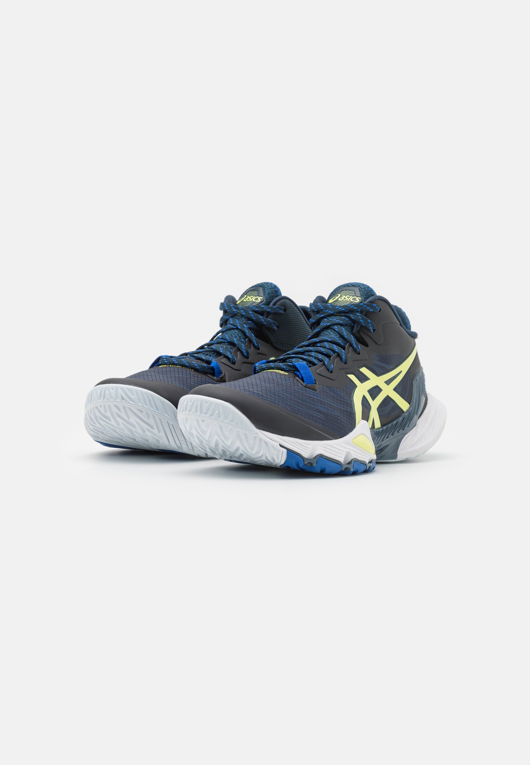 ASICS METARISE - Handball shoes - french blue/glow yellow/blue