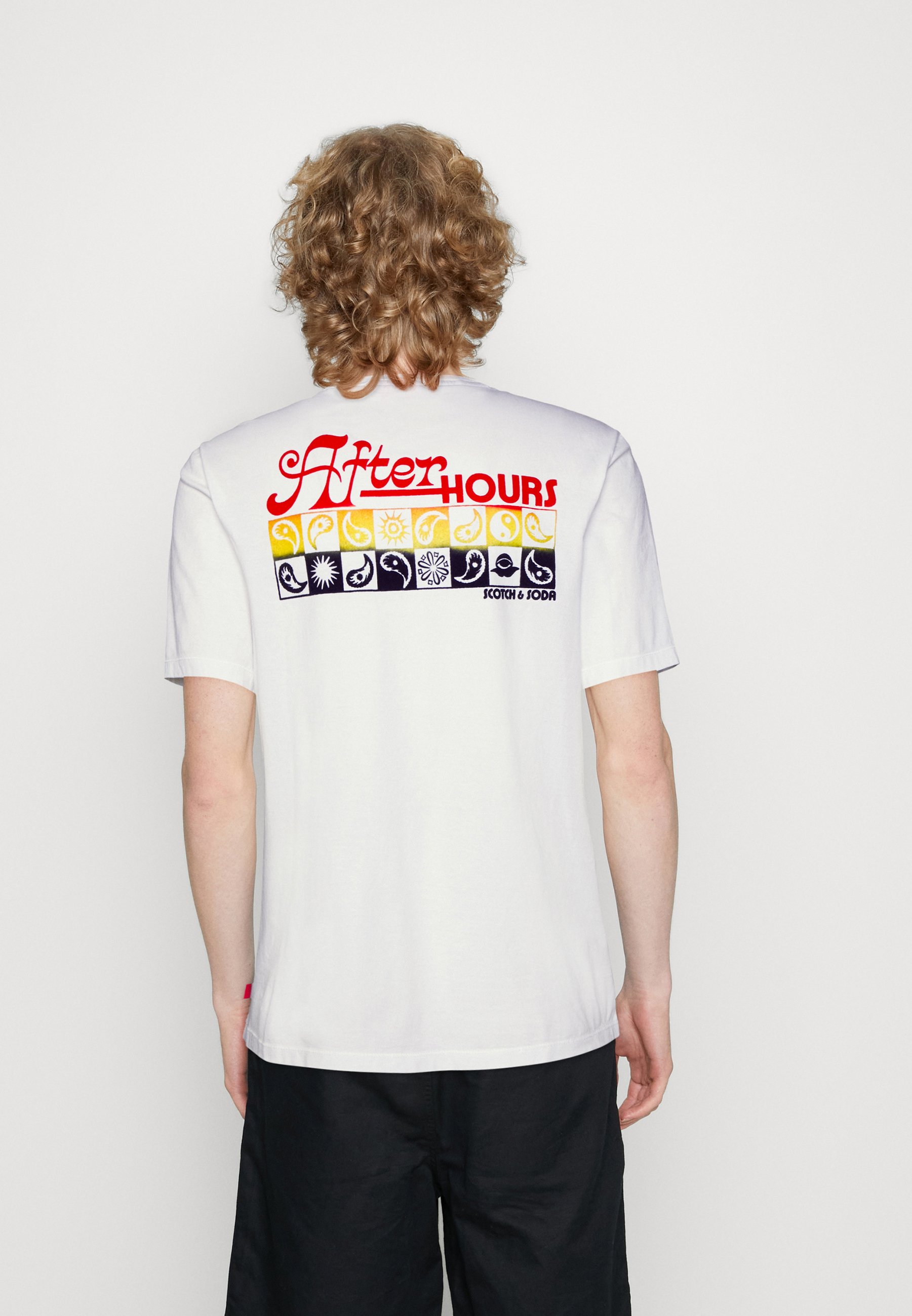 Scotch & Soda MUSIC ARTWORK - Print T-shirt - white