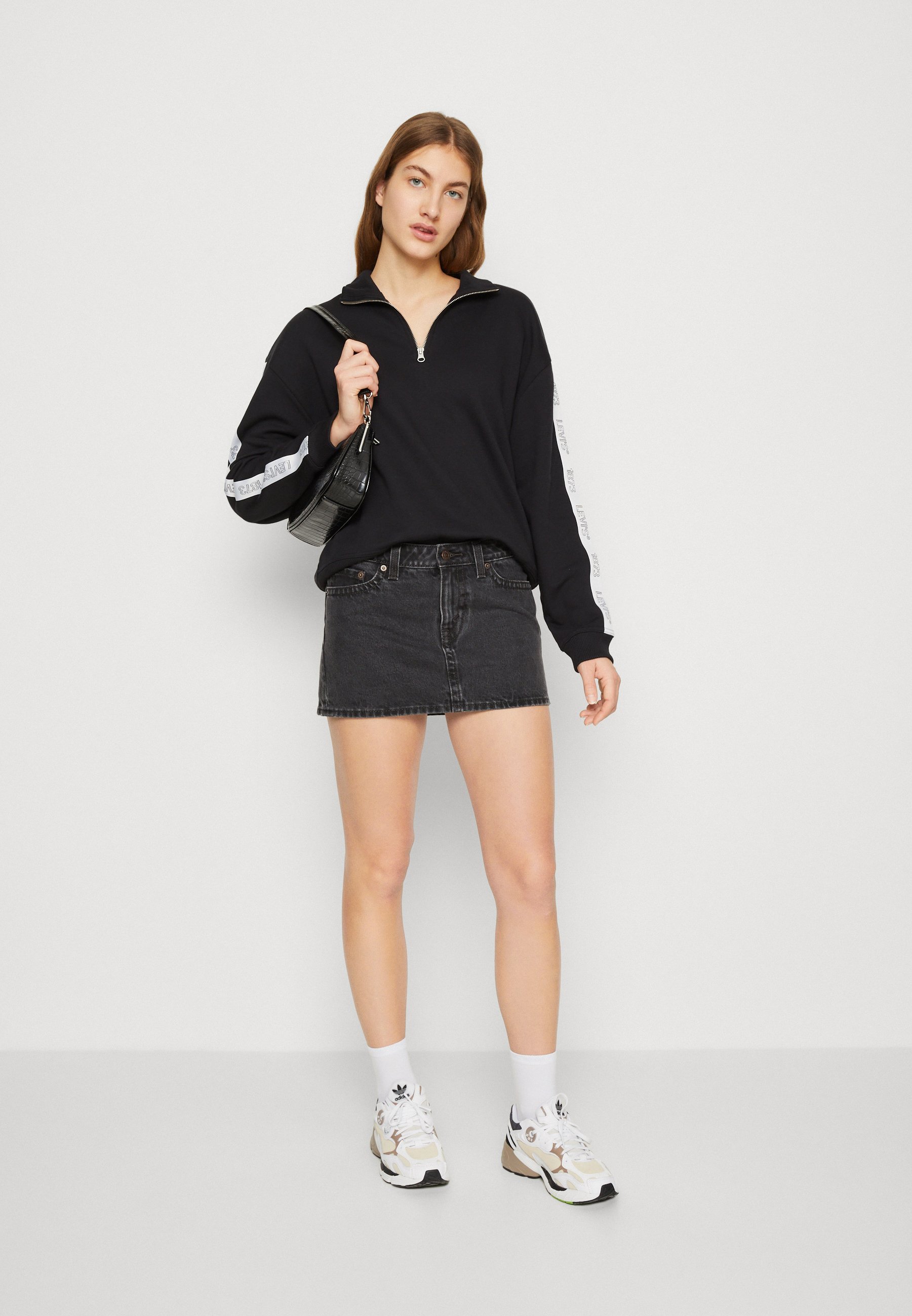 Levi's® SKIRT - Denim skirt - the real deal/black denim