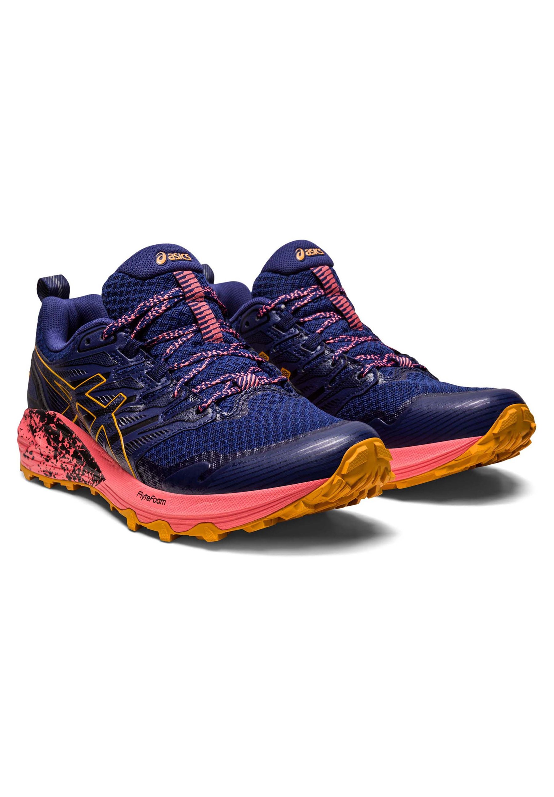 ASICS GEL-TRABUCO TERRA - Trail running shoes - indigo blue/sandstorm/dark blue