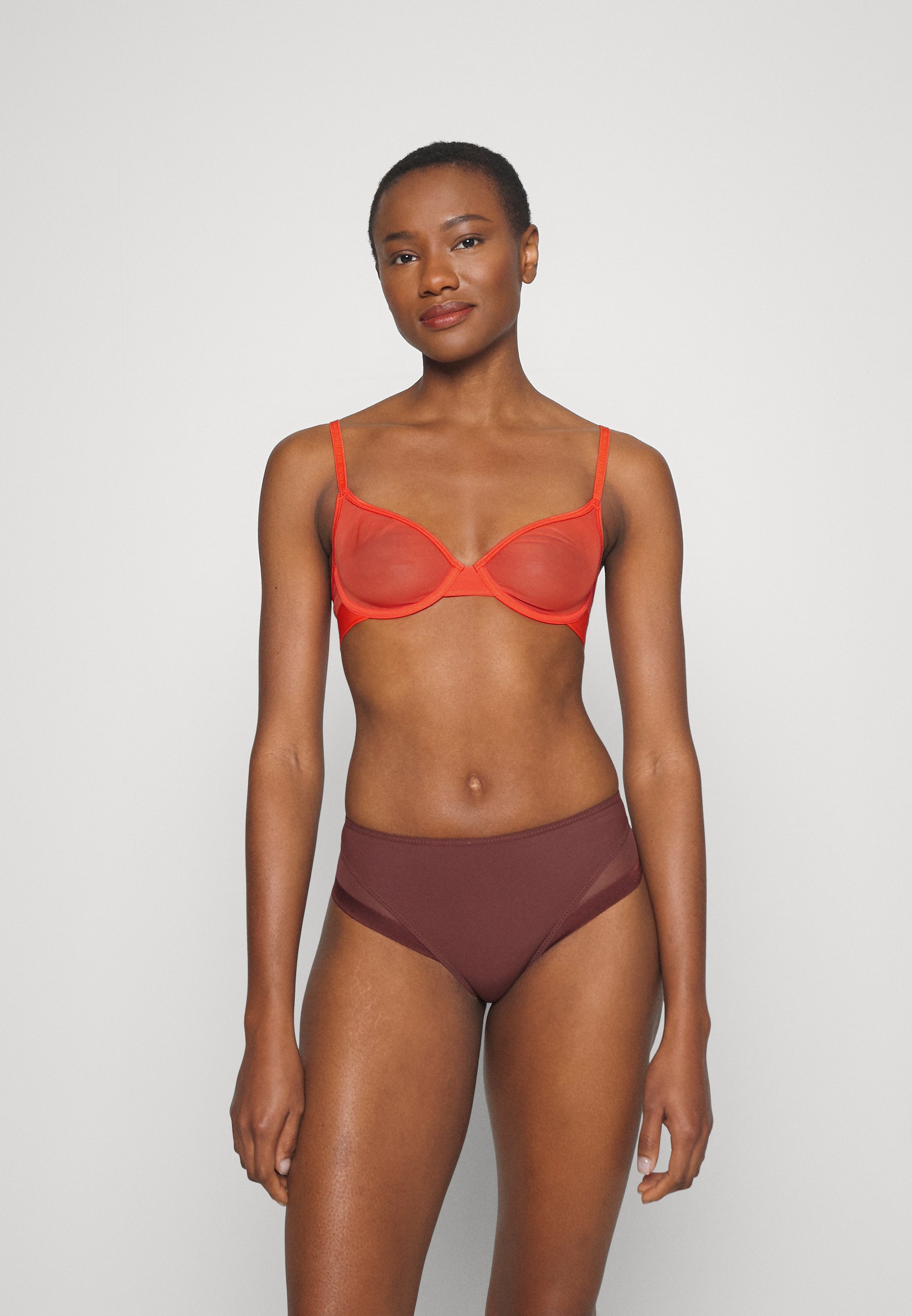 Polo Ralph Lauren UNLINED DEMI BRA - Underwired bra - vermillion/red