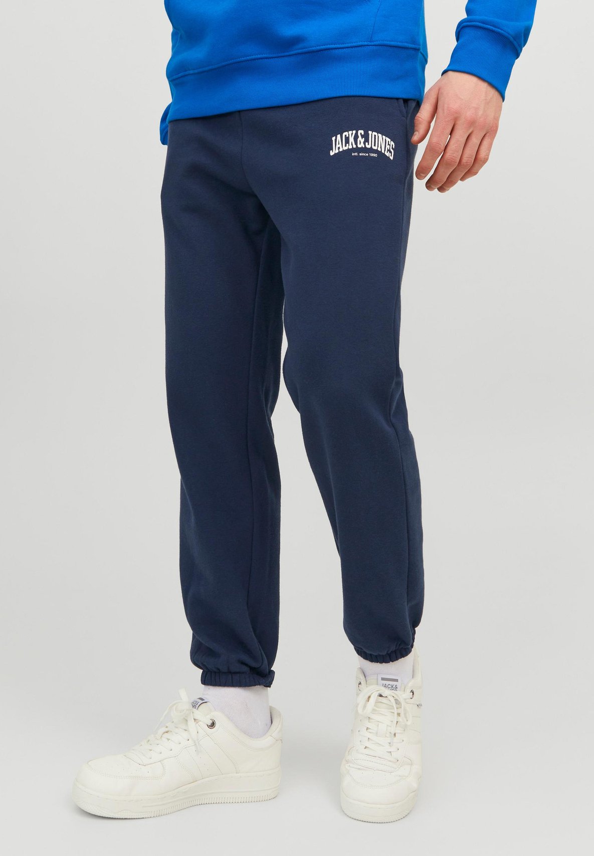 Jack &Jones JPSTKANE JOSH - Tracksuit bottoms - navy/dark-blue denim