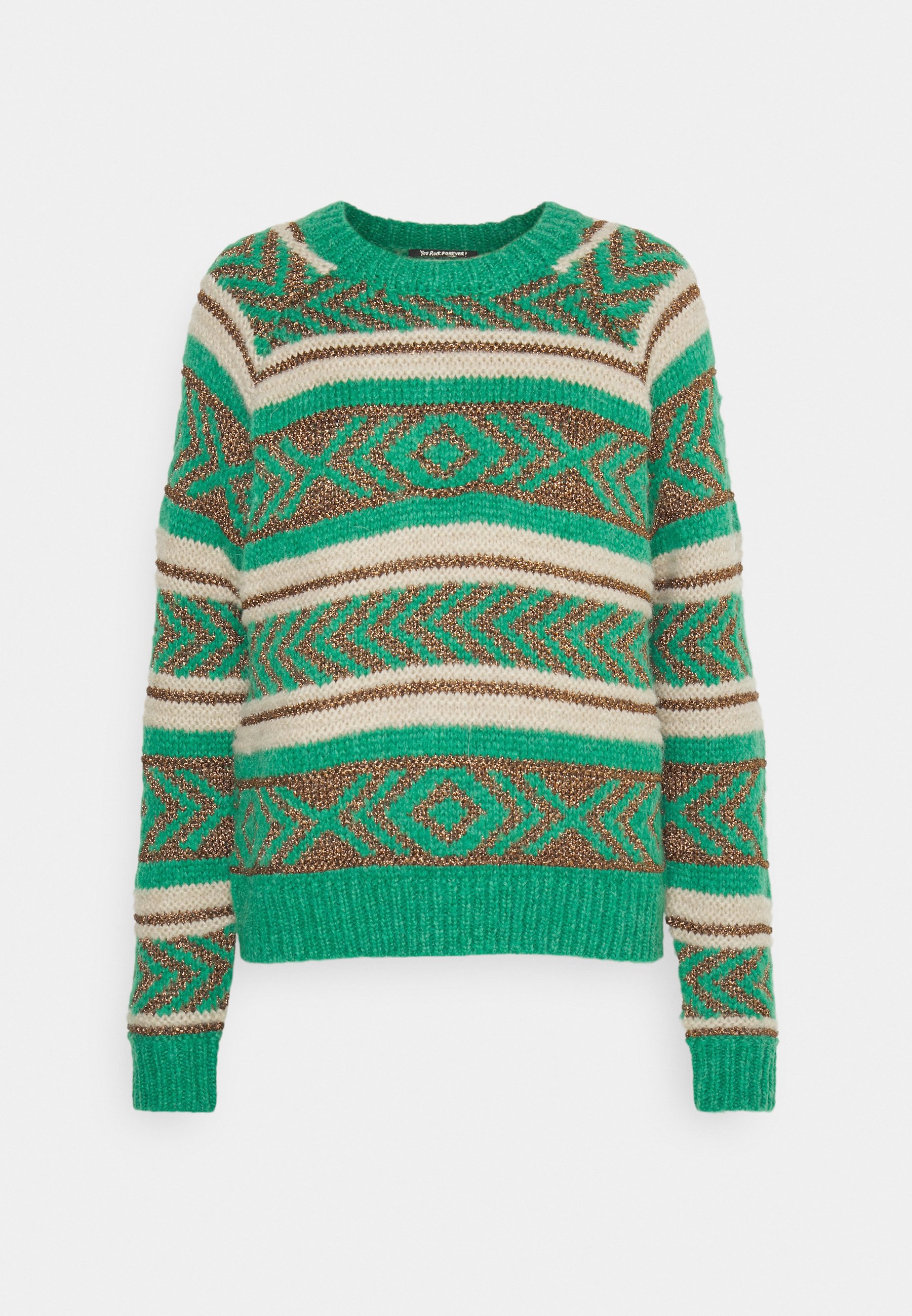 Scotch & Soda FAIR ISLE - Jumper - frozen mint/mint