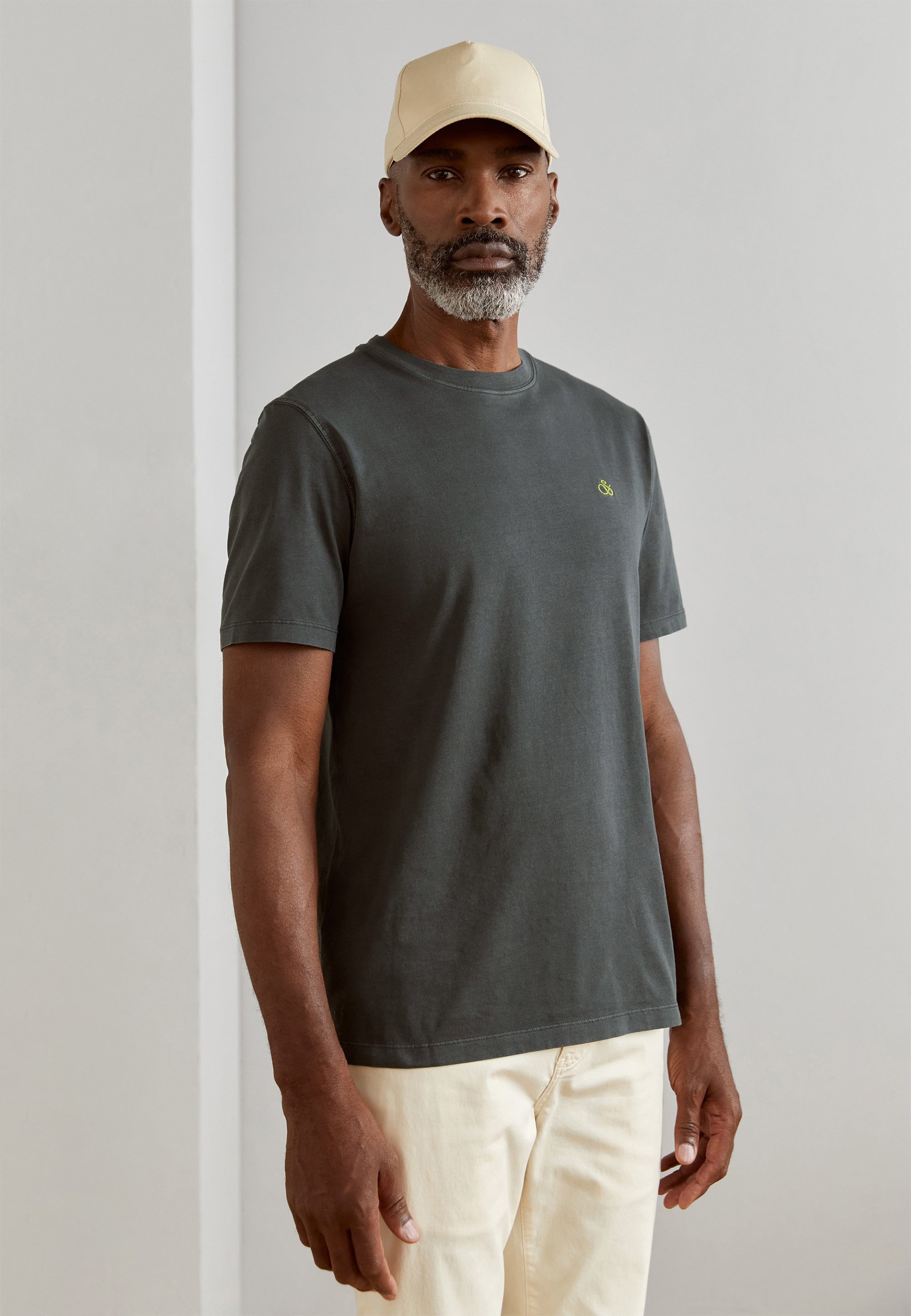 Scotch & Soda LOGO - Basic T-shirt - vinyl/anthracite