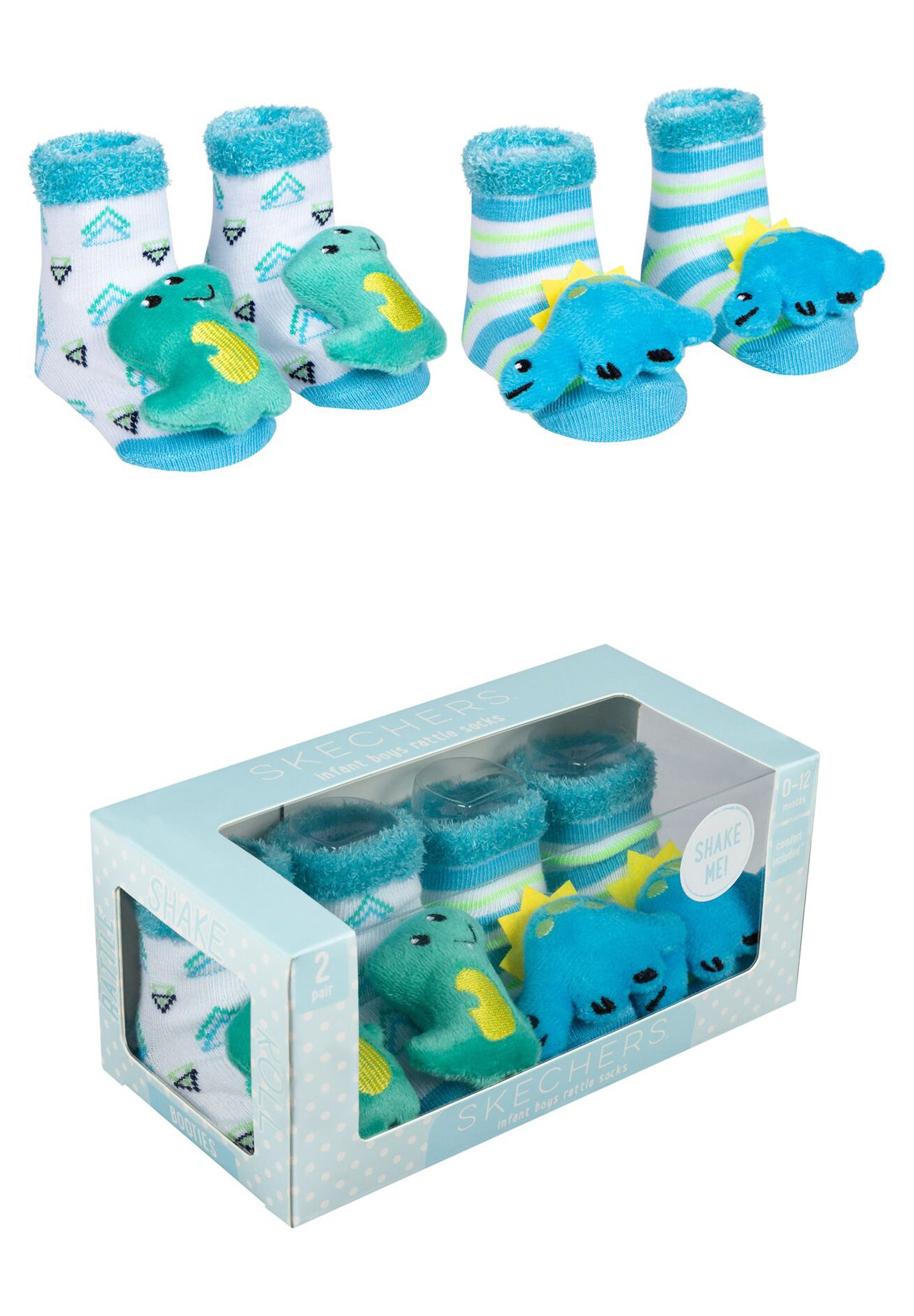 Skechers BABY ANIMAL UNISEX 2 PACK - Socks - white mix/white