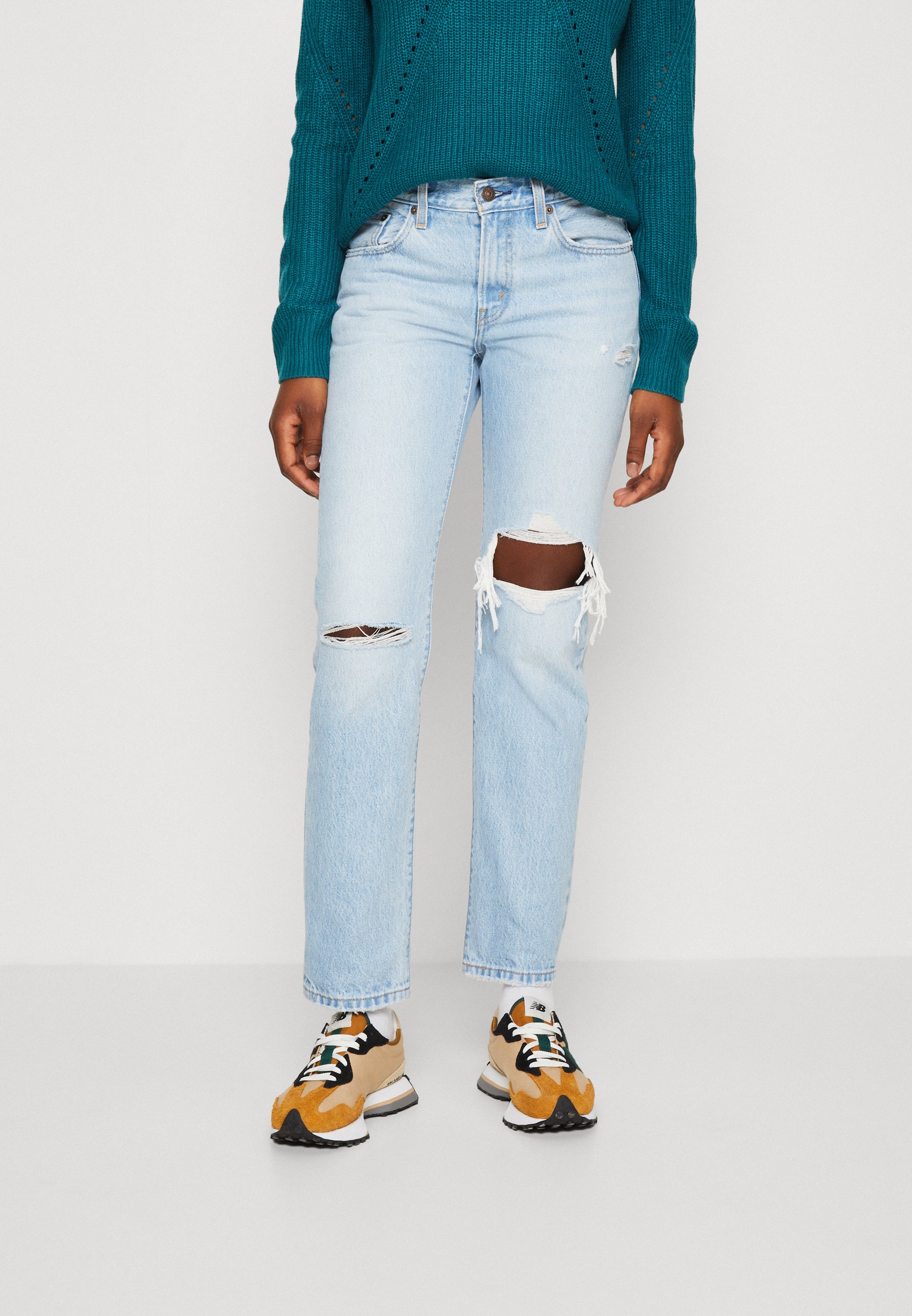 Levi's® MIDDY STRAIGHT - Straight leg jeans - don't tell mom/light-blue denim