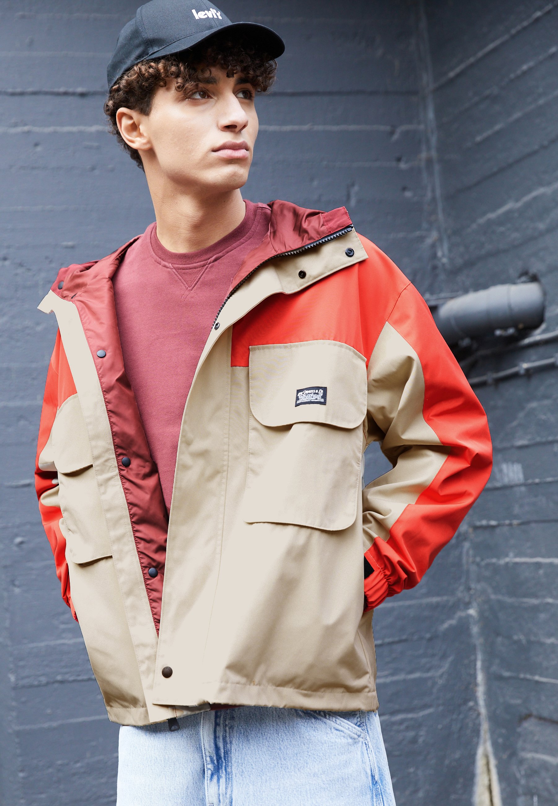 Levi's® BARTLETT UTILITY JACKET - Summer jacket - tomato/sand