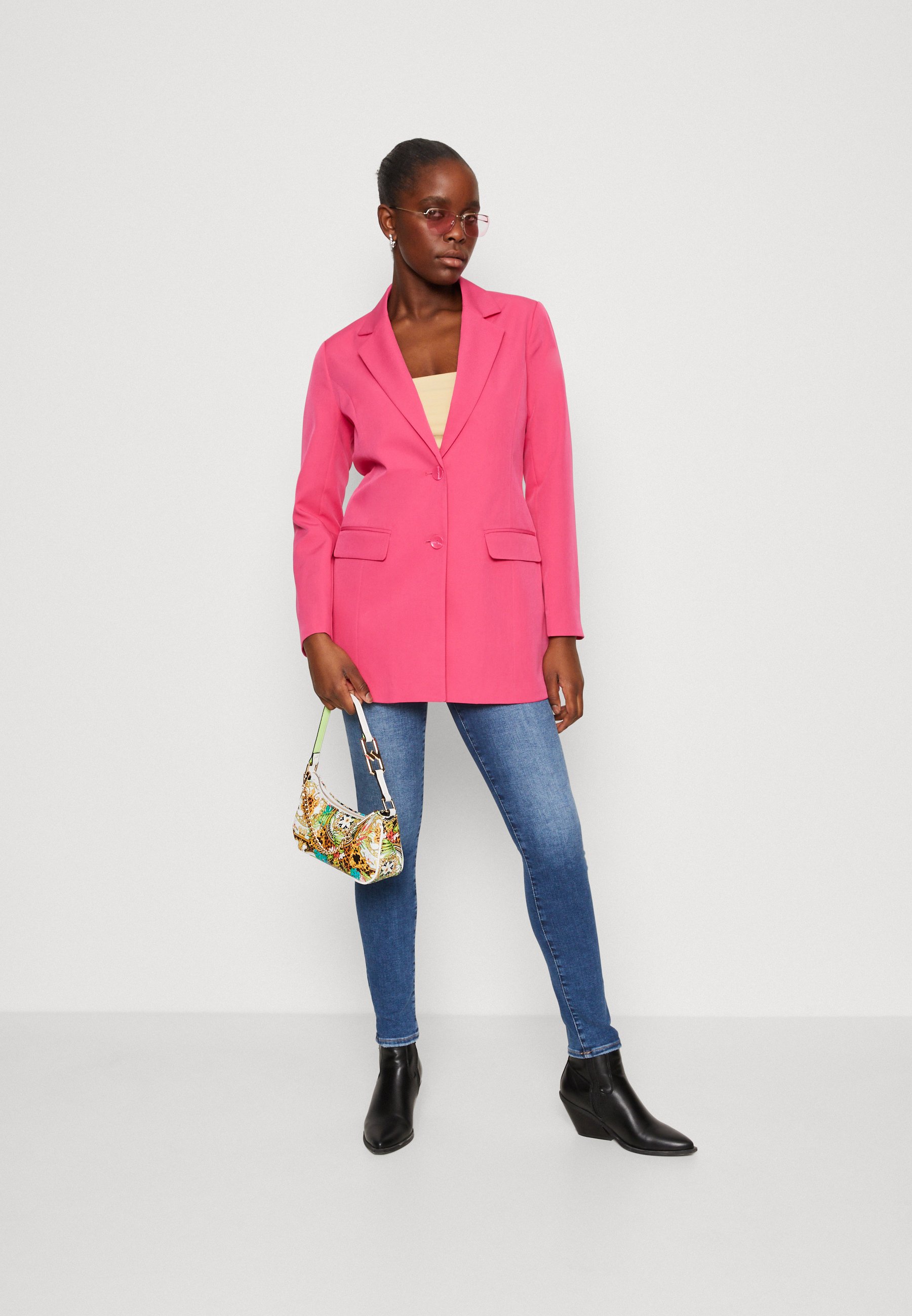 ONLY ONLMAIA LONG CC TLR - Blazer - fuchsia purple/pink