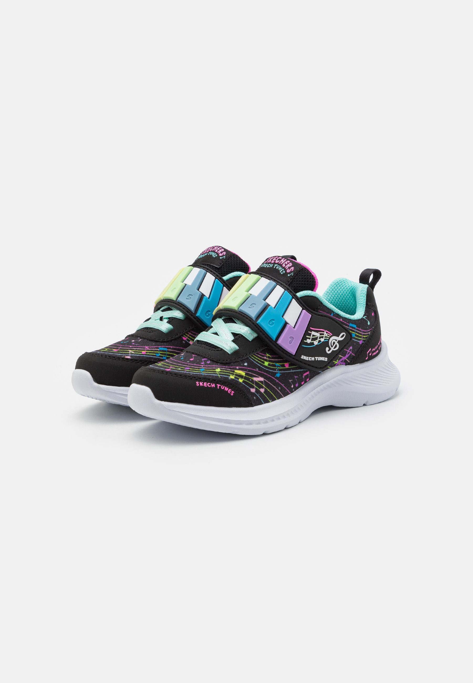 Skechers PIANO SOUND - Trainers - black/multi-coloured/black