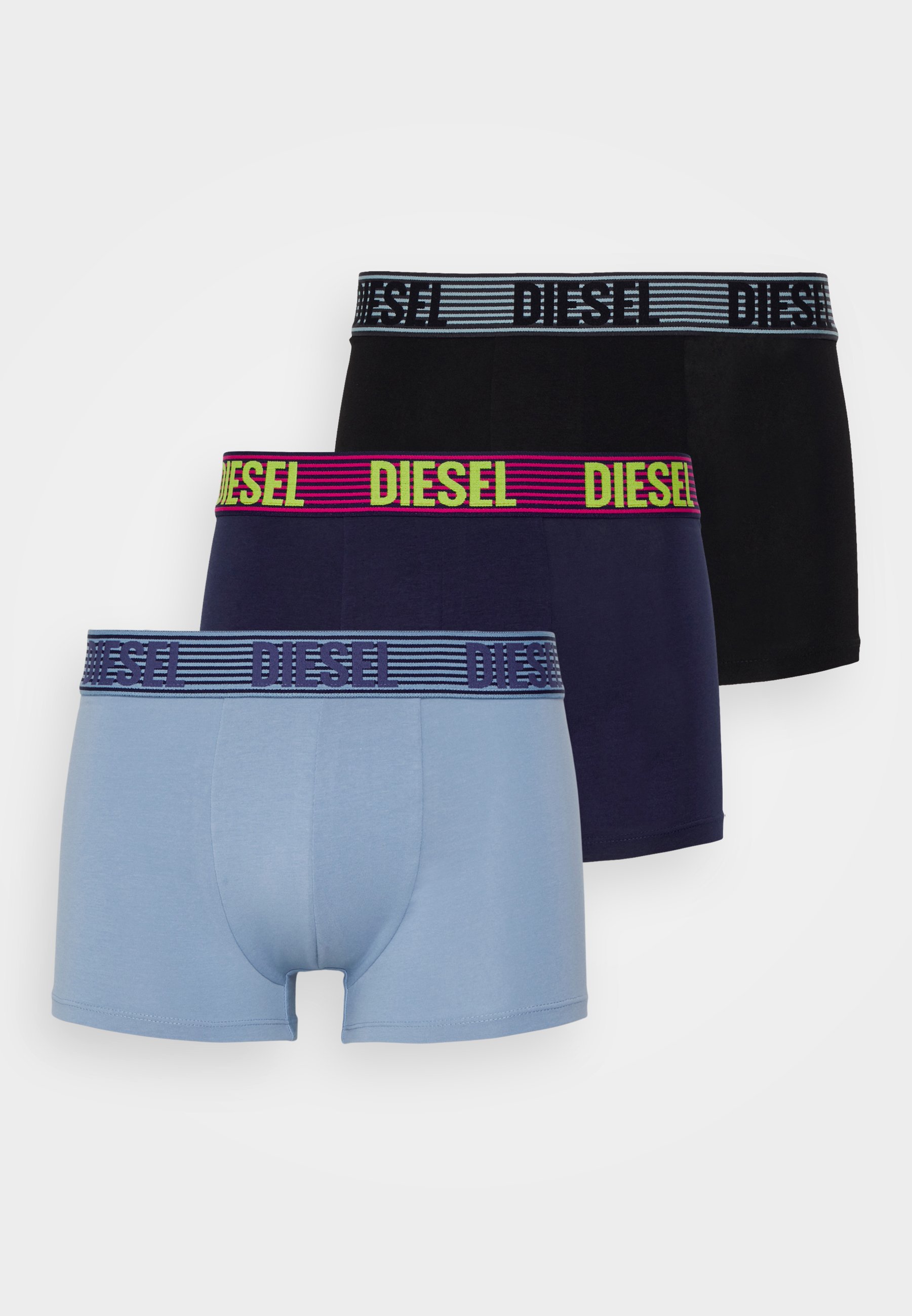 Diesel DAMIEN 3 PACK - Pants - black/light blue/dark blue/black