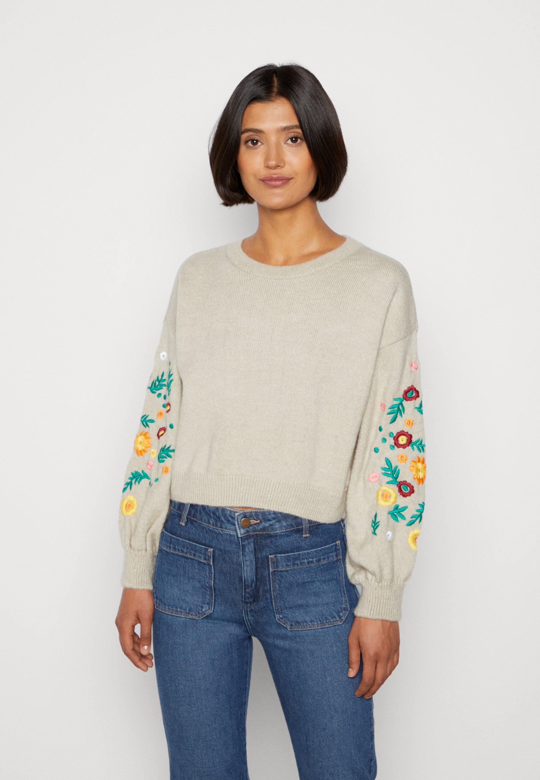 ONLY ONLYARA - Jumper - pumice stone/beige