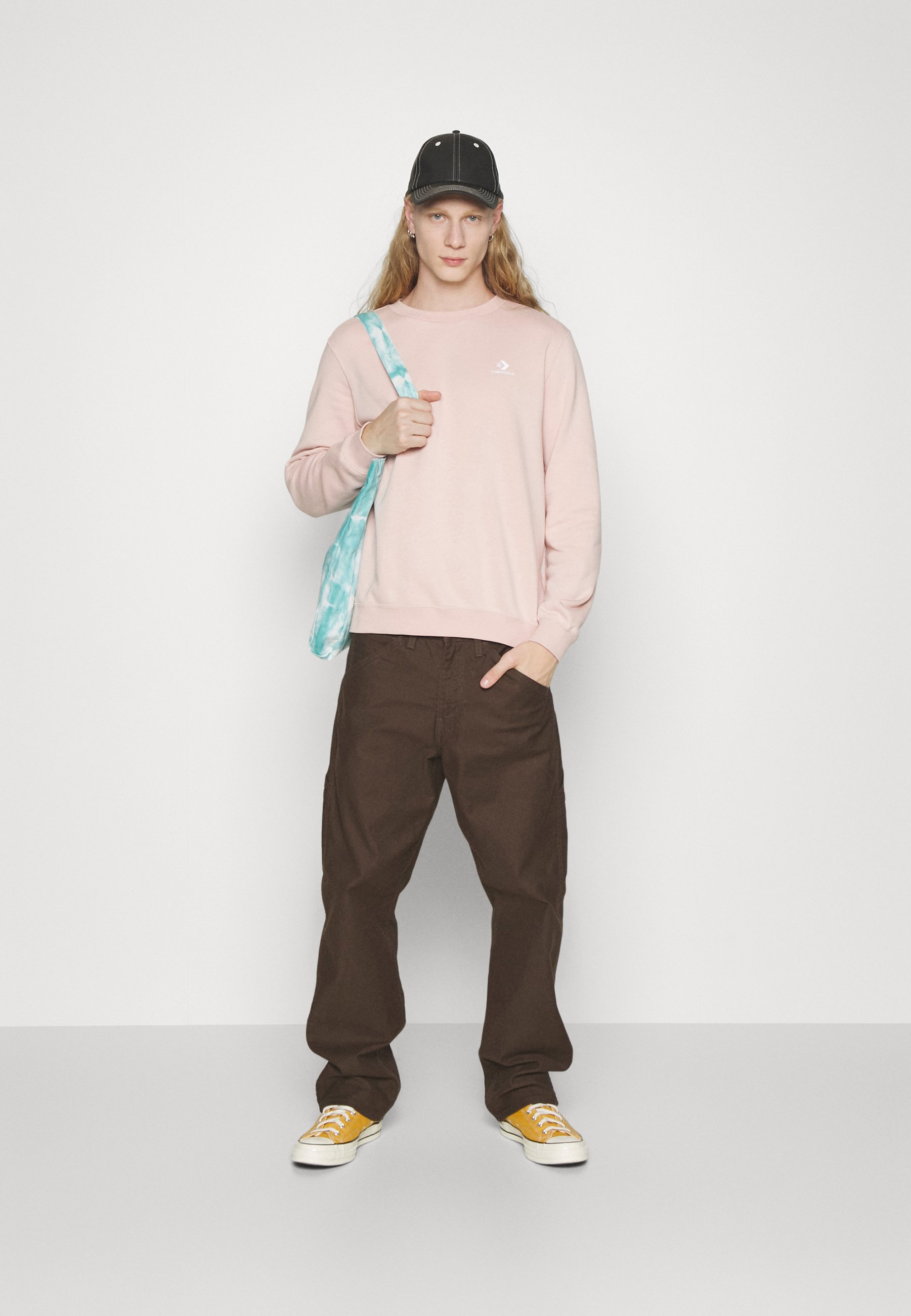 Converse GO-TO EMBROIDERED STAR STANDARD - Sweatshirt - pink sage/light pink
