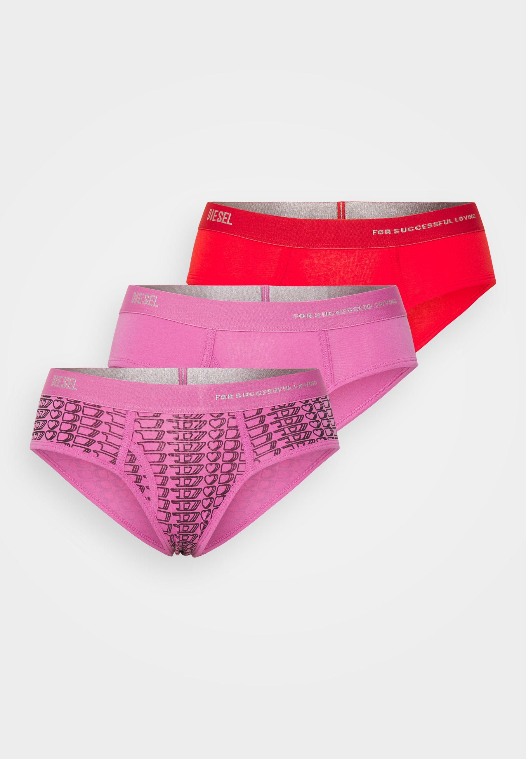 Diesel 3 PACK - Briefs - purple/red/red