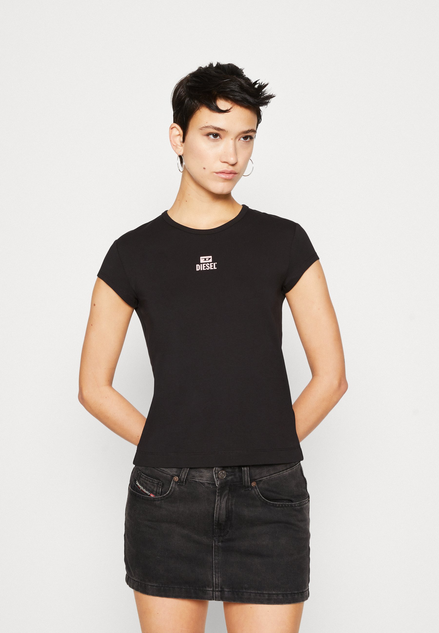 Diesel T-ANGIE - Basic T-shirt - black