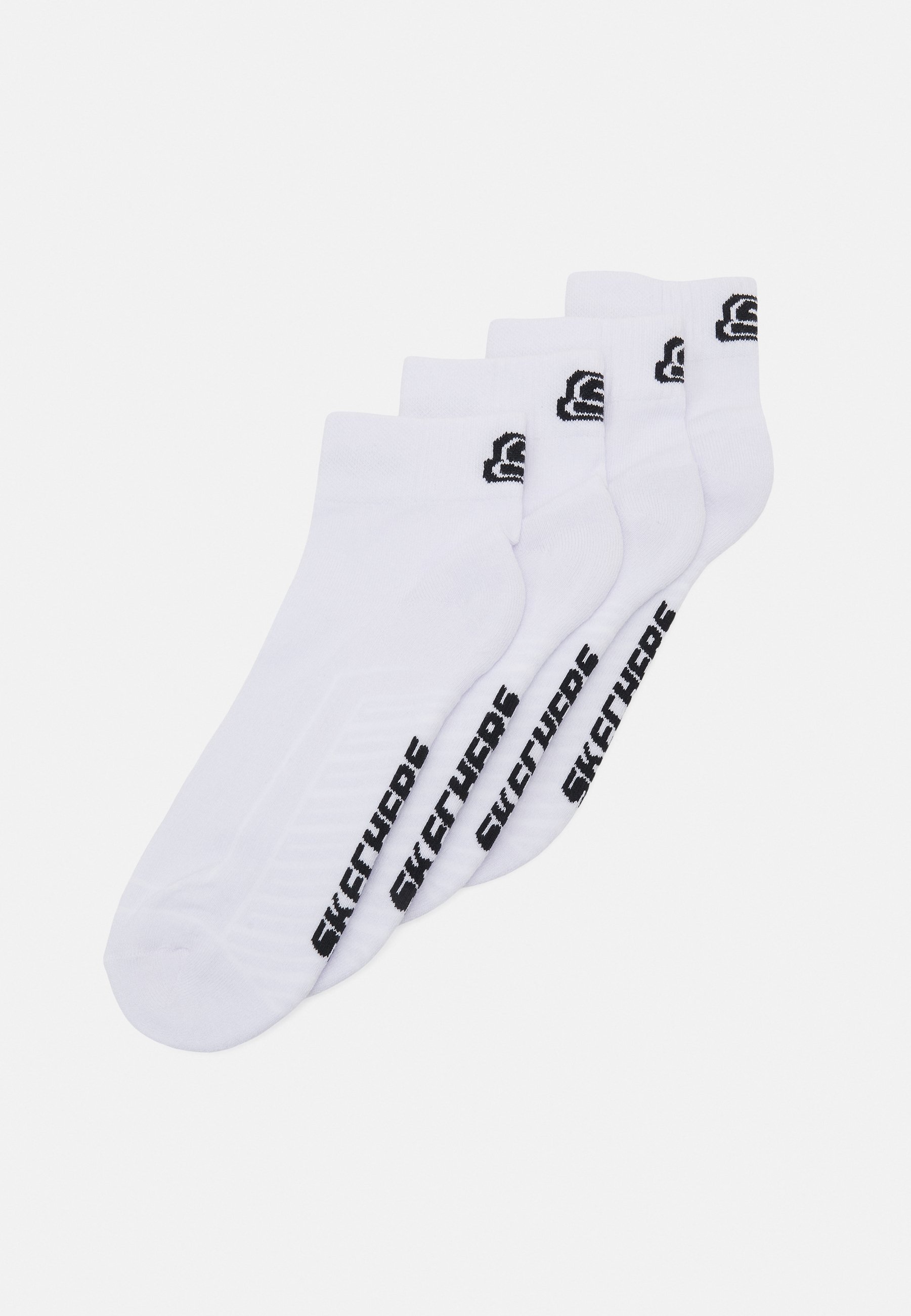 Skechers ONLINE BASIC CUSHIONED QUARTER 4 PACK UNISEX - Socks - white
