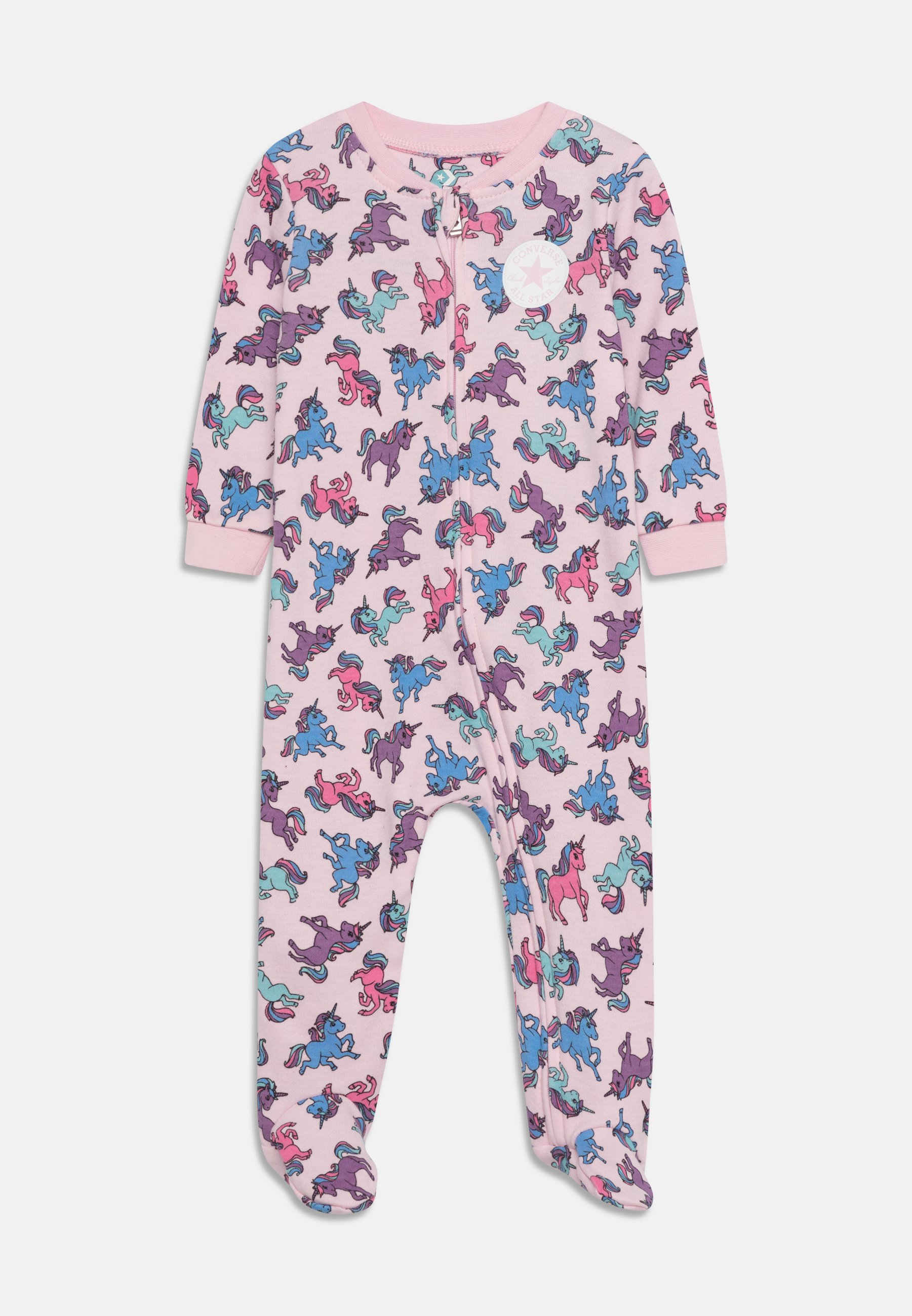 Converse UNICON PRINT FOOTED COVERALL - Jumpsuit - pink foam/pink