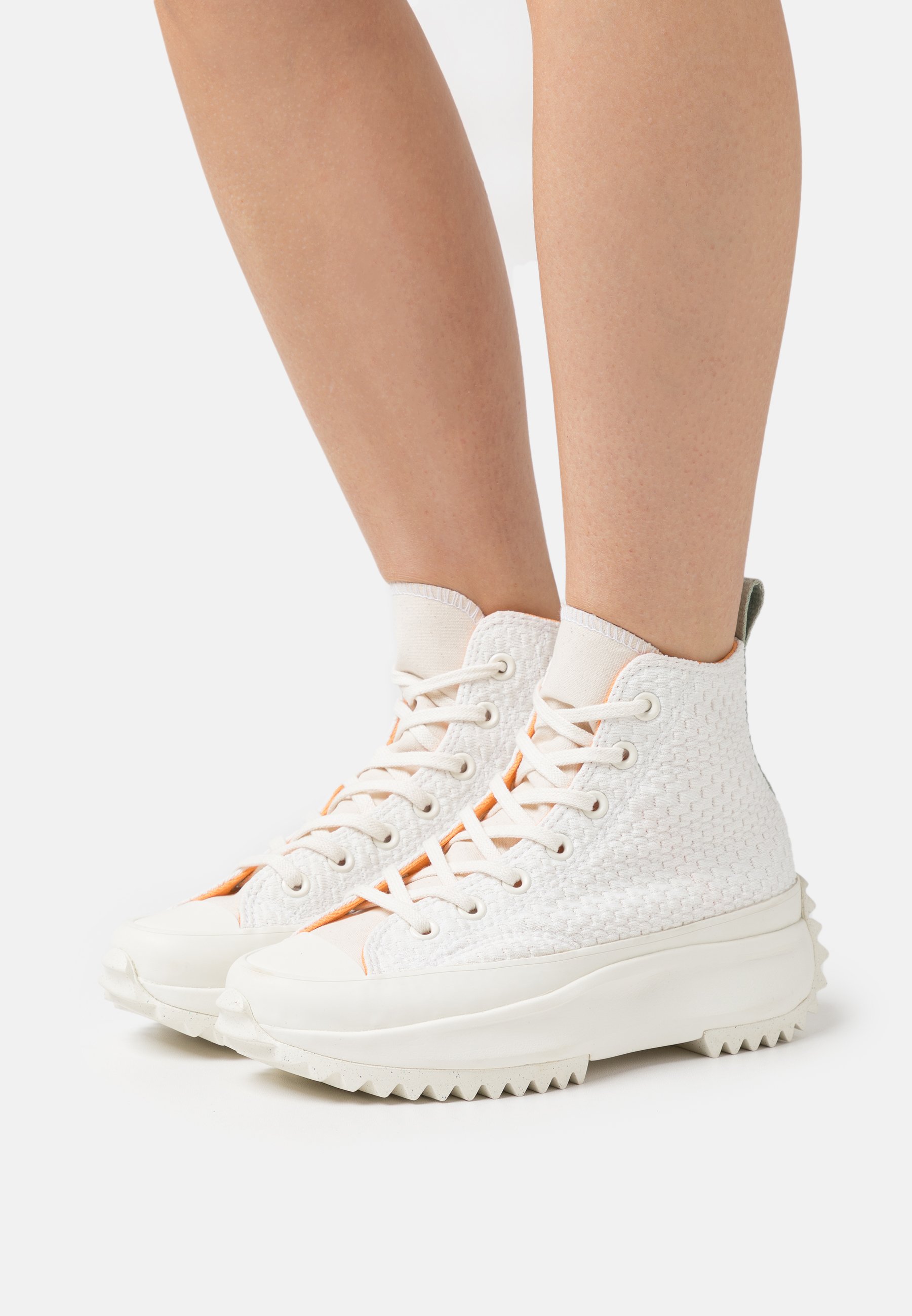 Converse RUN STAR HIKE - High-top trainers - peach dream/orange haven/white